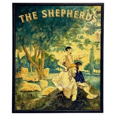 English Pub Sign, "The Shepherds"