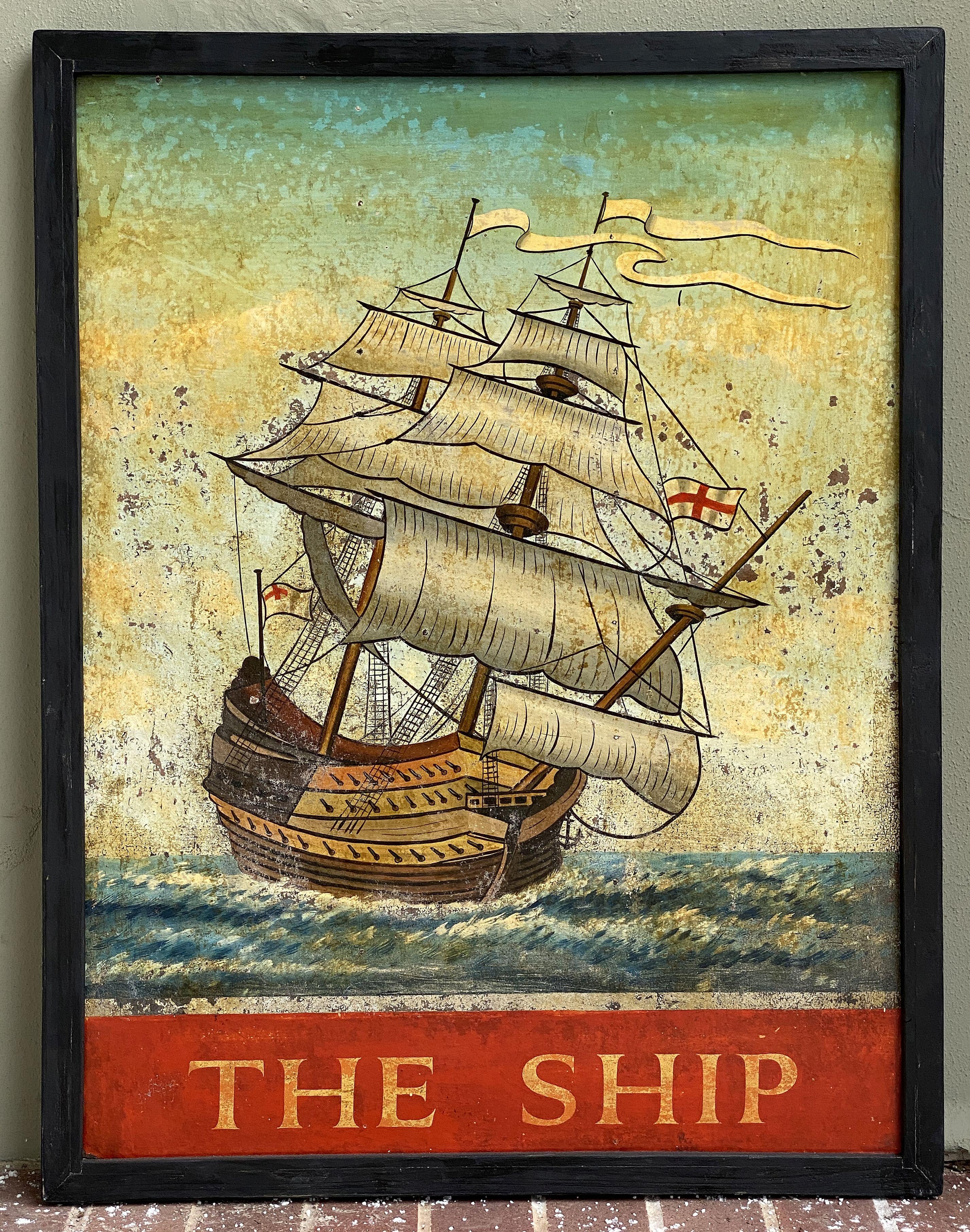 Signe de pub anglaise, « The Ship » en vente 4