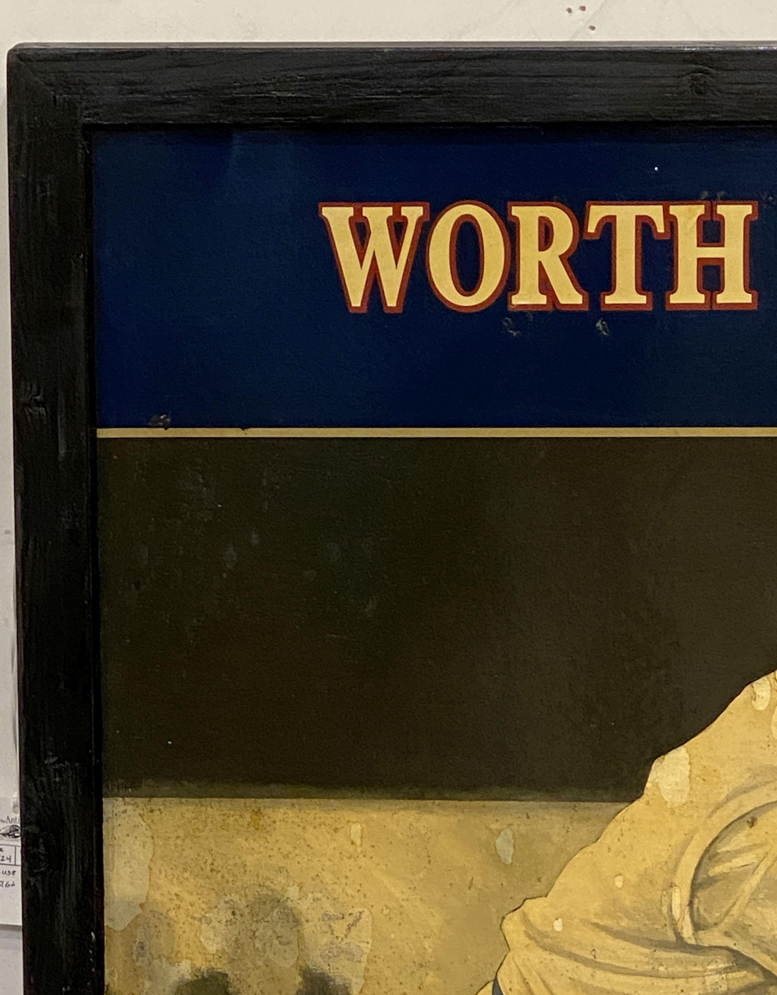 Englisches Pub-Schild, „Worth Brewery – The Cricketer's Arms Arms“ im Zustand „Gut“ im Angebot in Austin, TX