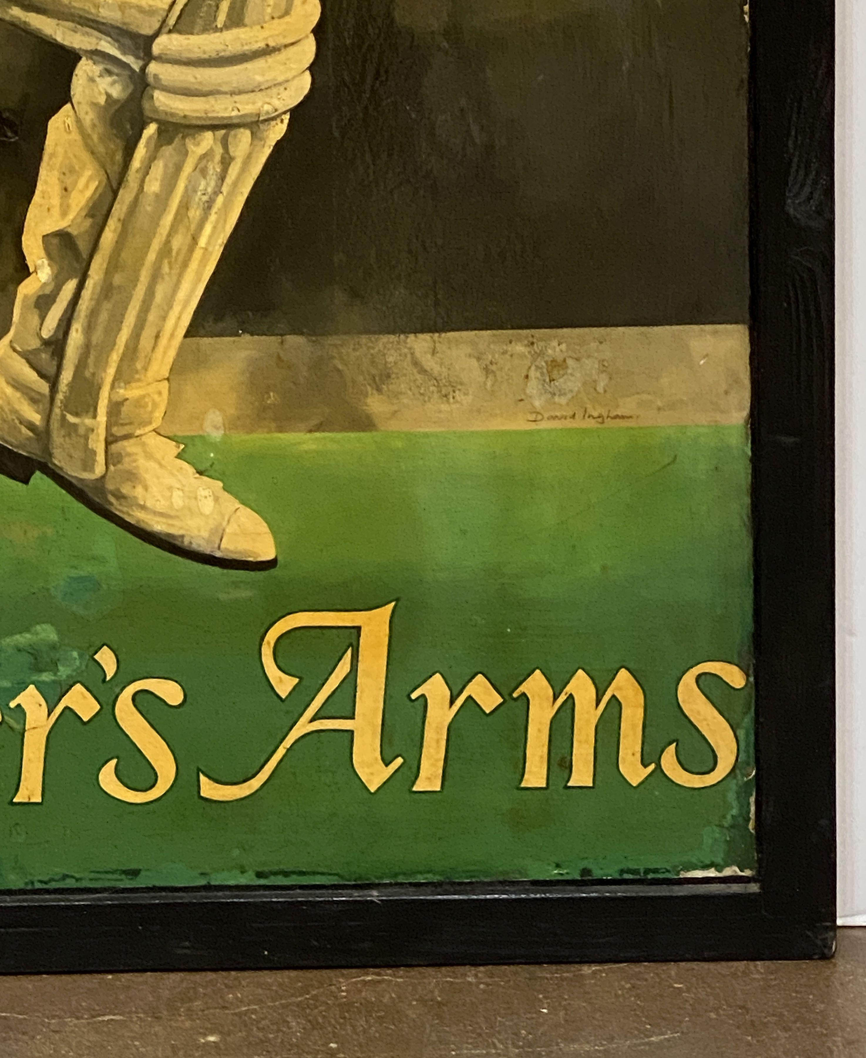 Englisches Pub-Schild, „Worth Brewery – The Cricketer's Arms Arms“ im Angebot 1