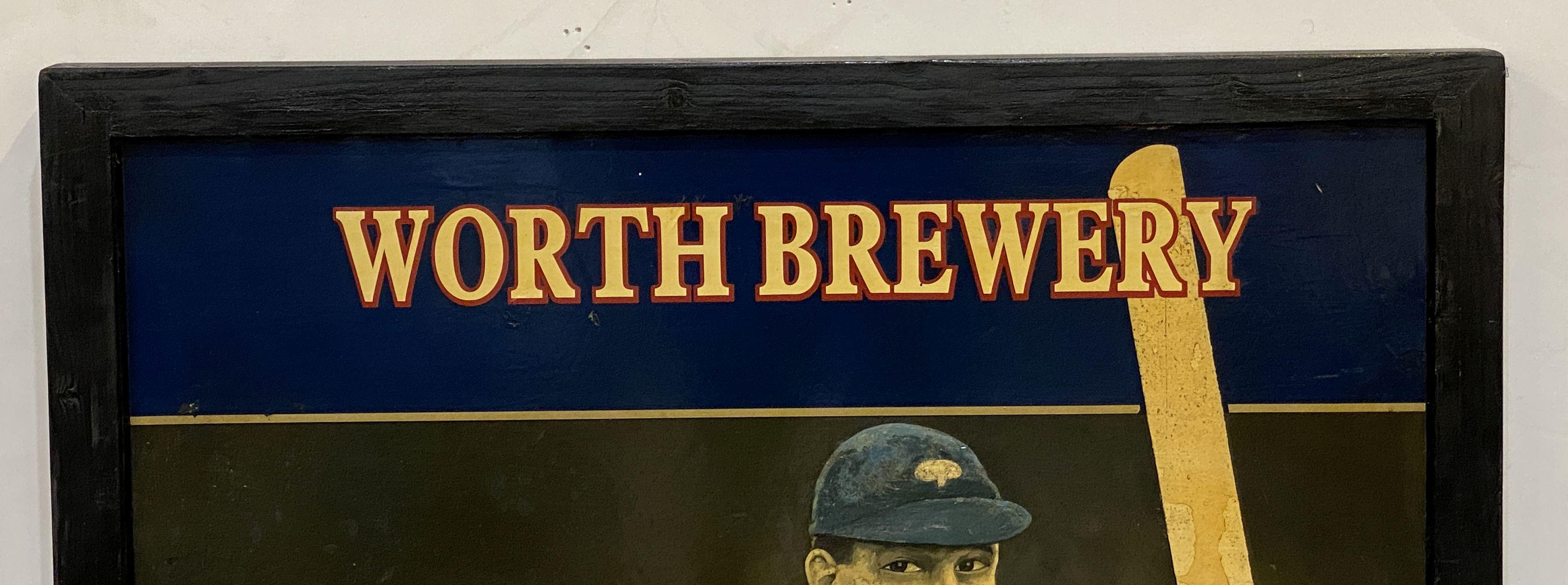 Englisches Pub-Schild, „Worth Brewery – The Cricketer's Arms Arms“ im Angebot 3