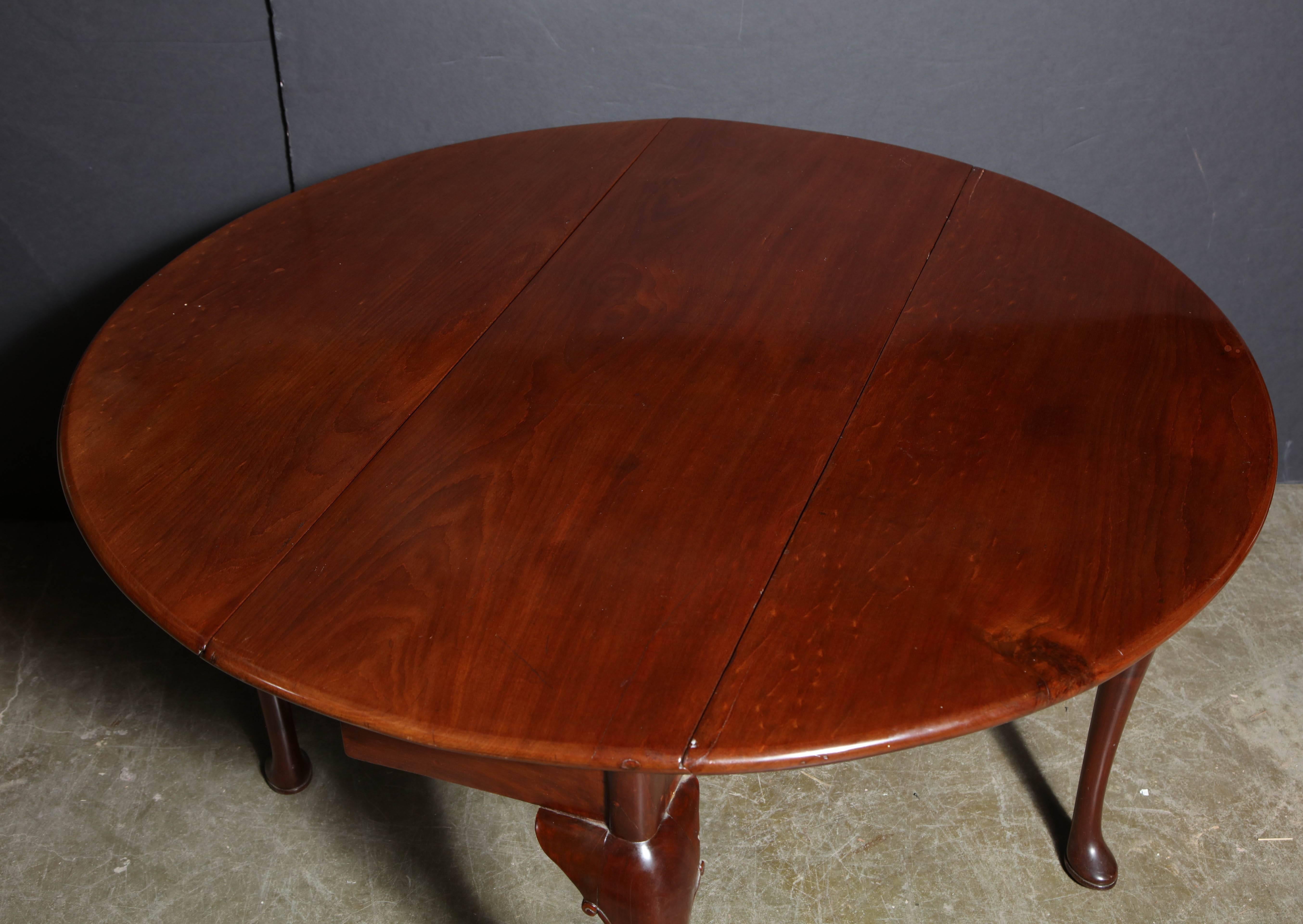 English Queen Anne Drop-Leaf Table 2