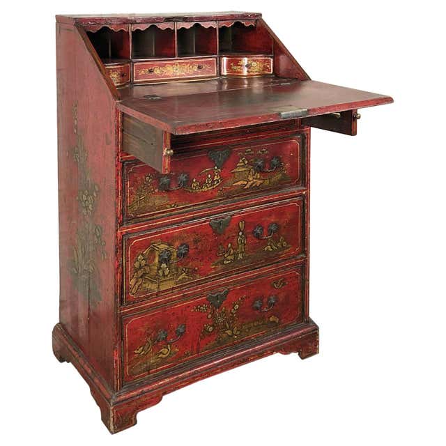 18th Century Italian Piemonte Commode Secretary Desk For Sale at 1stDibs