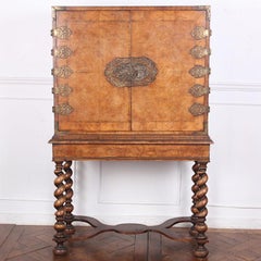 English Queen Anne Revival Cabinet on Stand