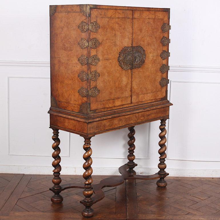 English Queen Anne Revival Cabinet on Stand 2