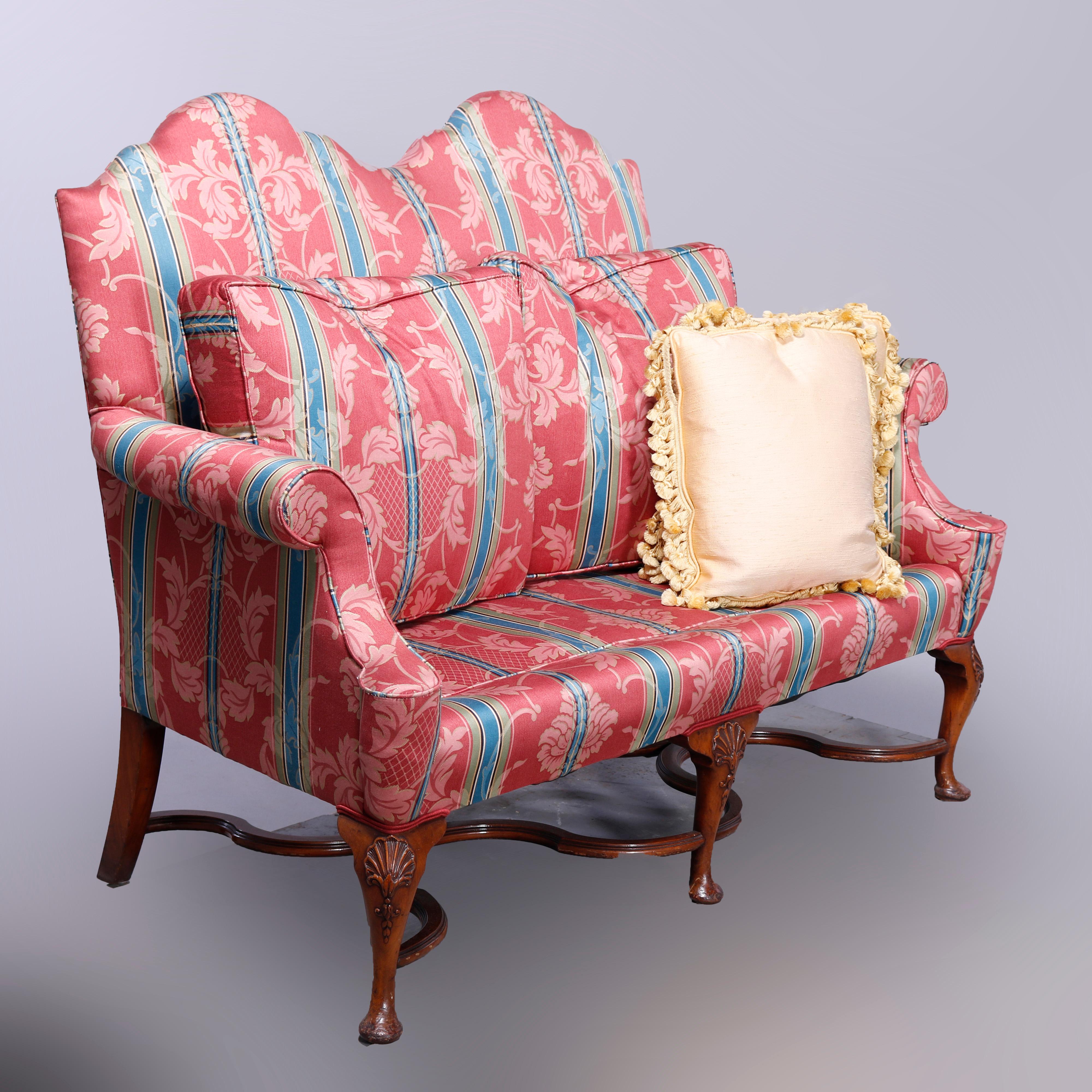 queen anne style sofa