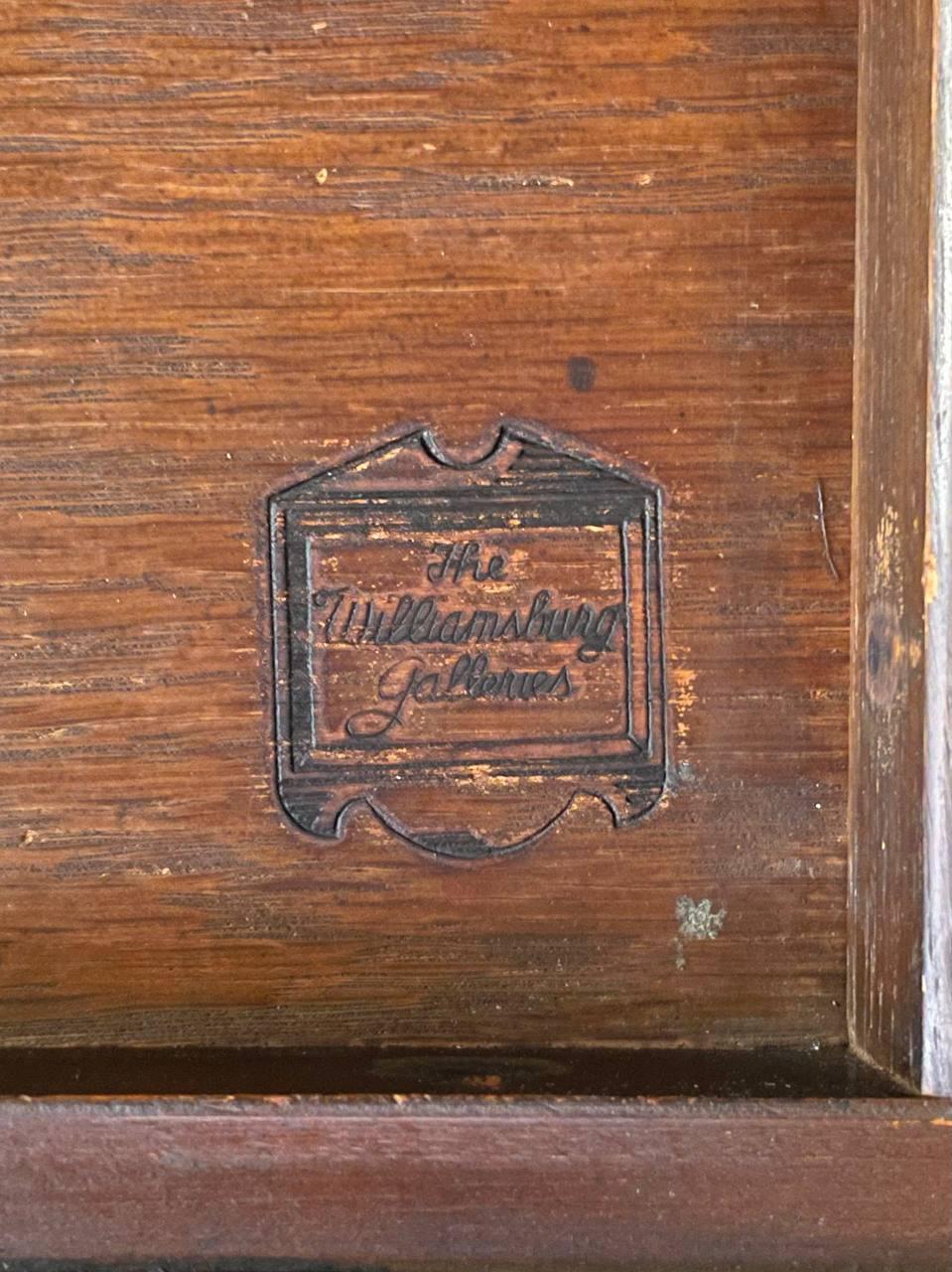 English Queen Anne Style Mahogany Card/Game Table w/ Tooled Leather Top For Sale 3