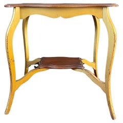 Englischer Teetisch im Queen Anne Stil - vergoldet - Viktorianische Zeit - 19. England