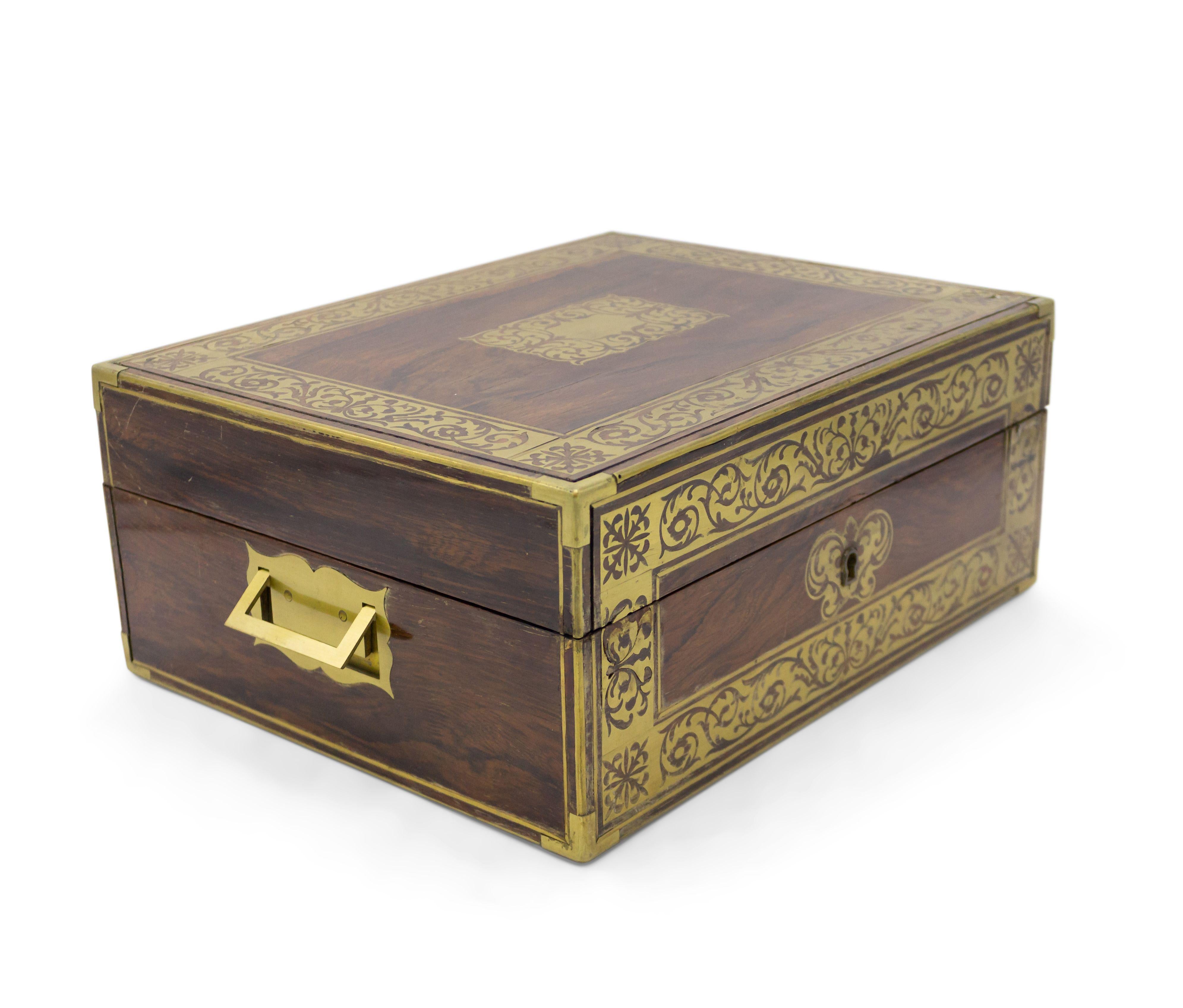 Regency Scatola inglese in palissandro Recency in vendita