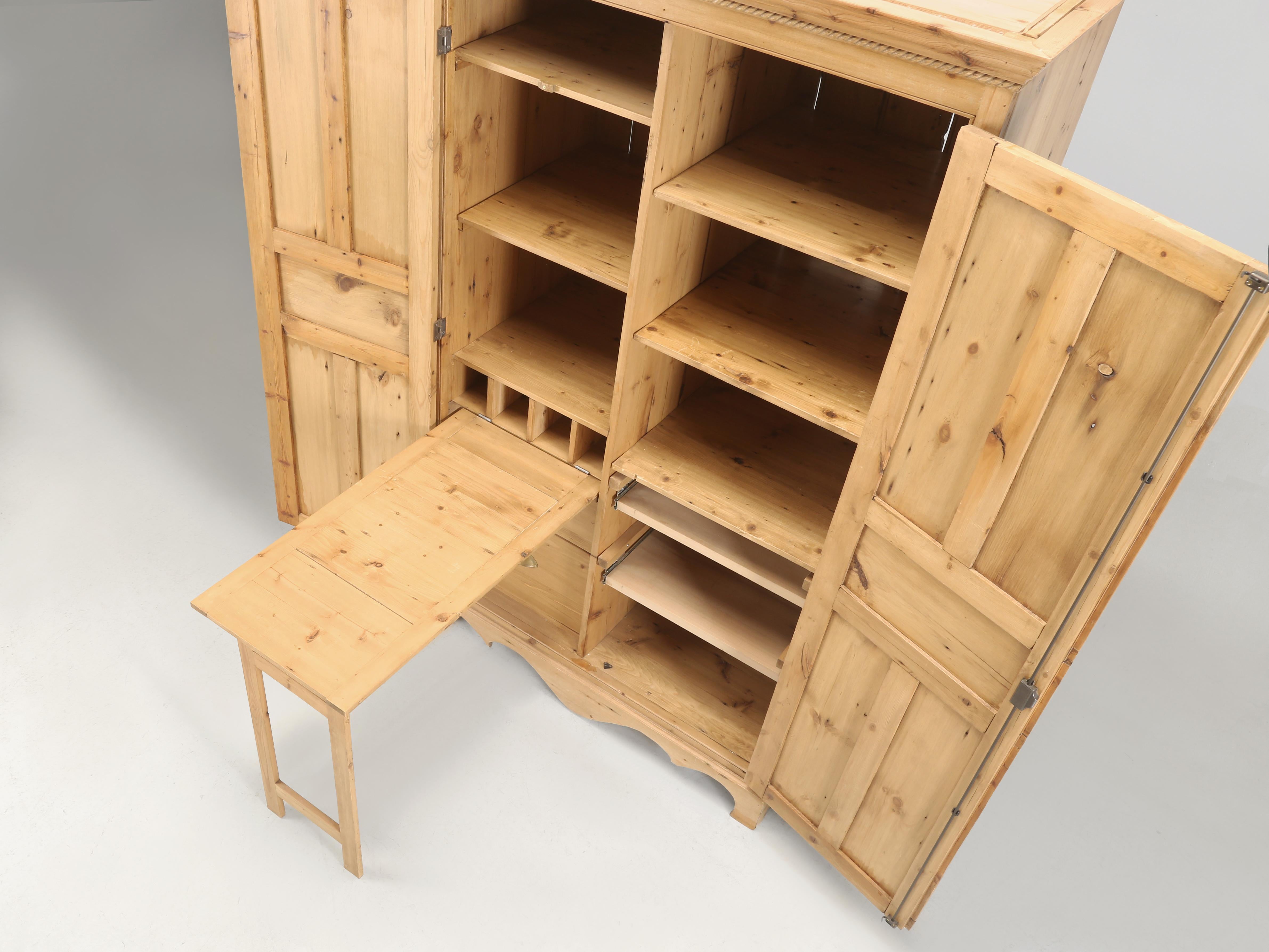 English Reclaimed Pine Home Office Cabinet or Cupboard by The Main Pine Company For Sale 6