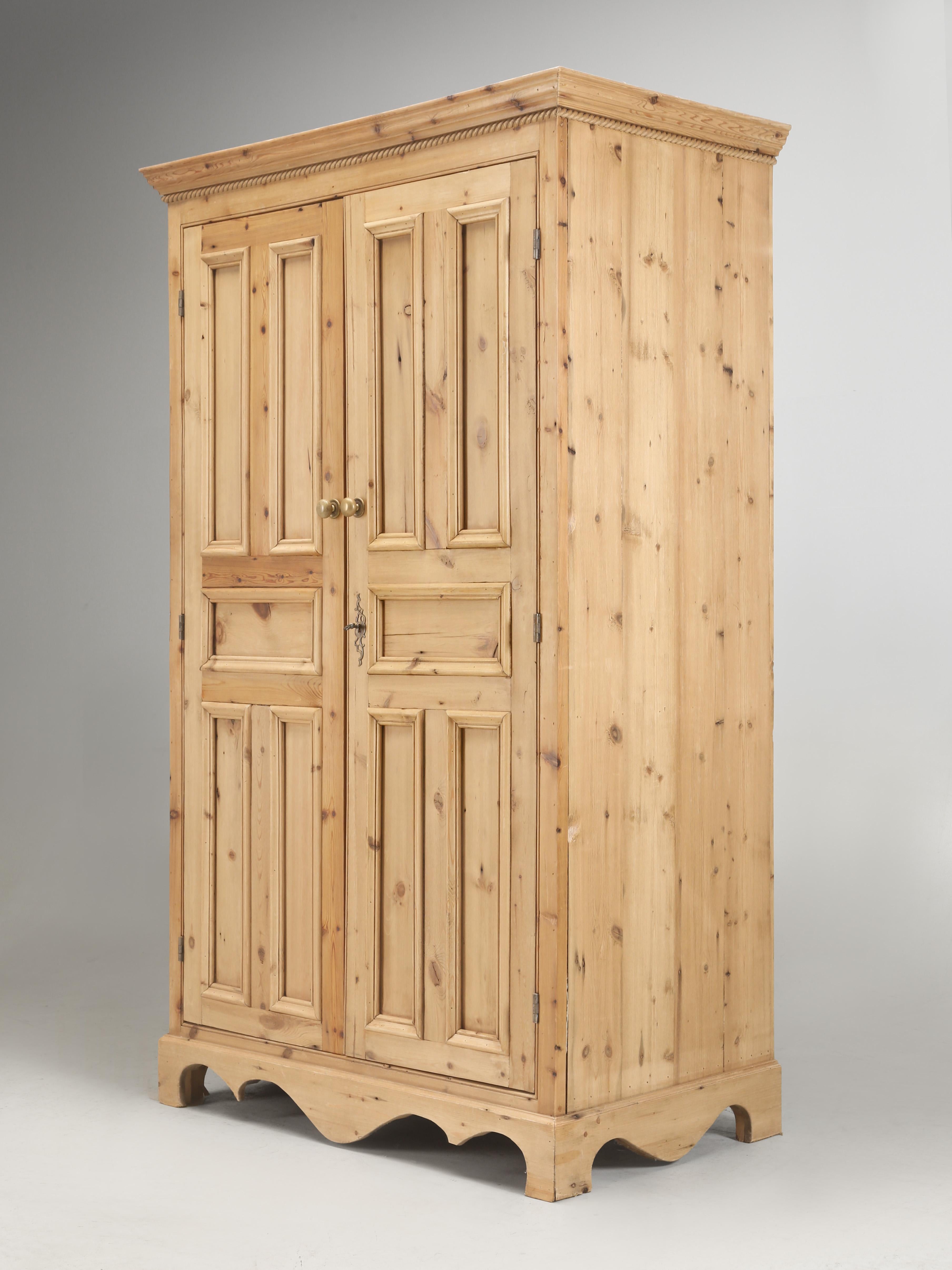 Country English Reclaimed Pine Home Office Cabinet or Cupboard by The Main Pine Company For Sale