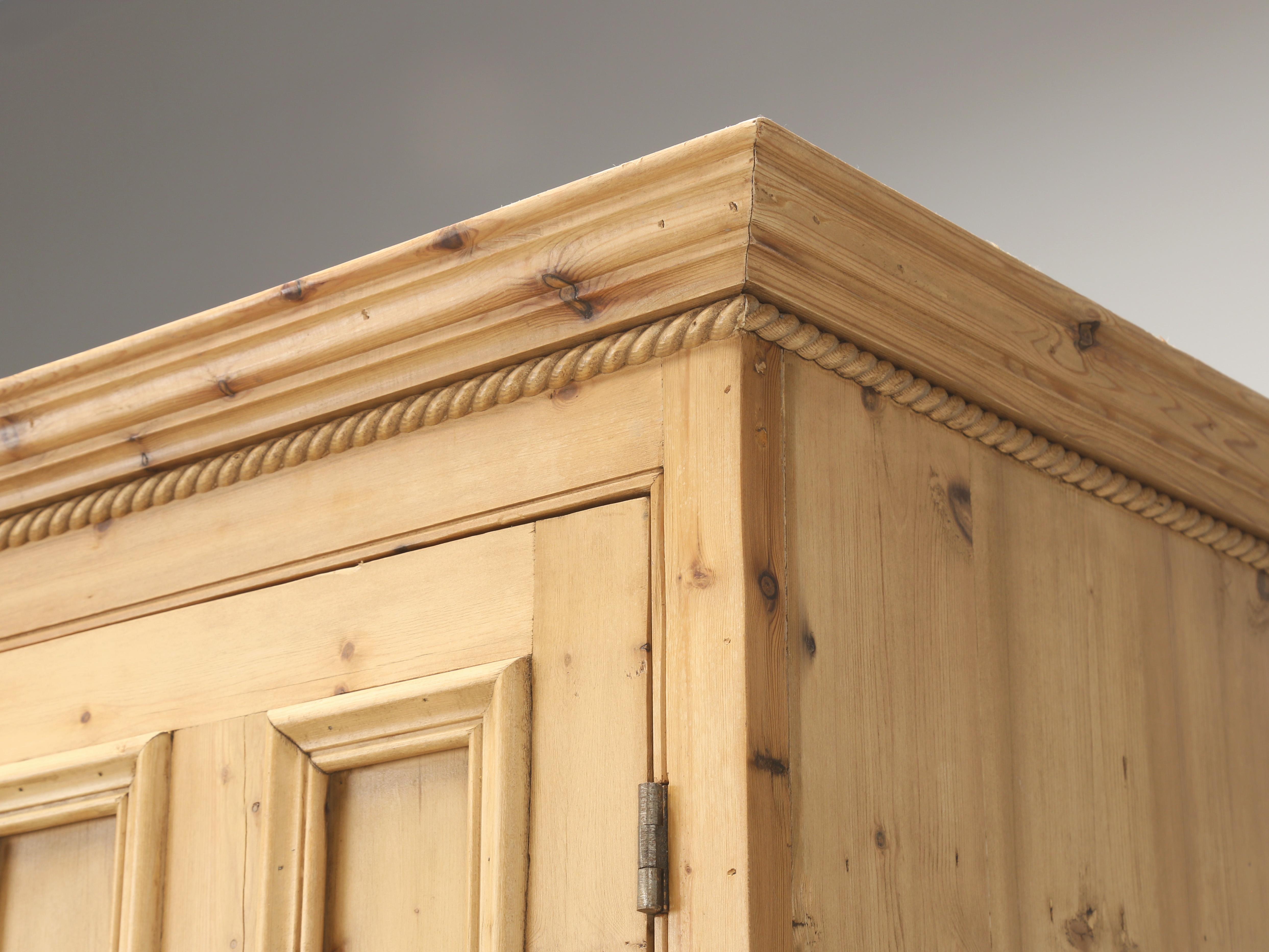 Hand-Crafted English Reclaimed Pine Home Office Cabinet or Cupboard by The Main Pine Company For Sale