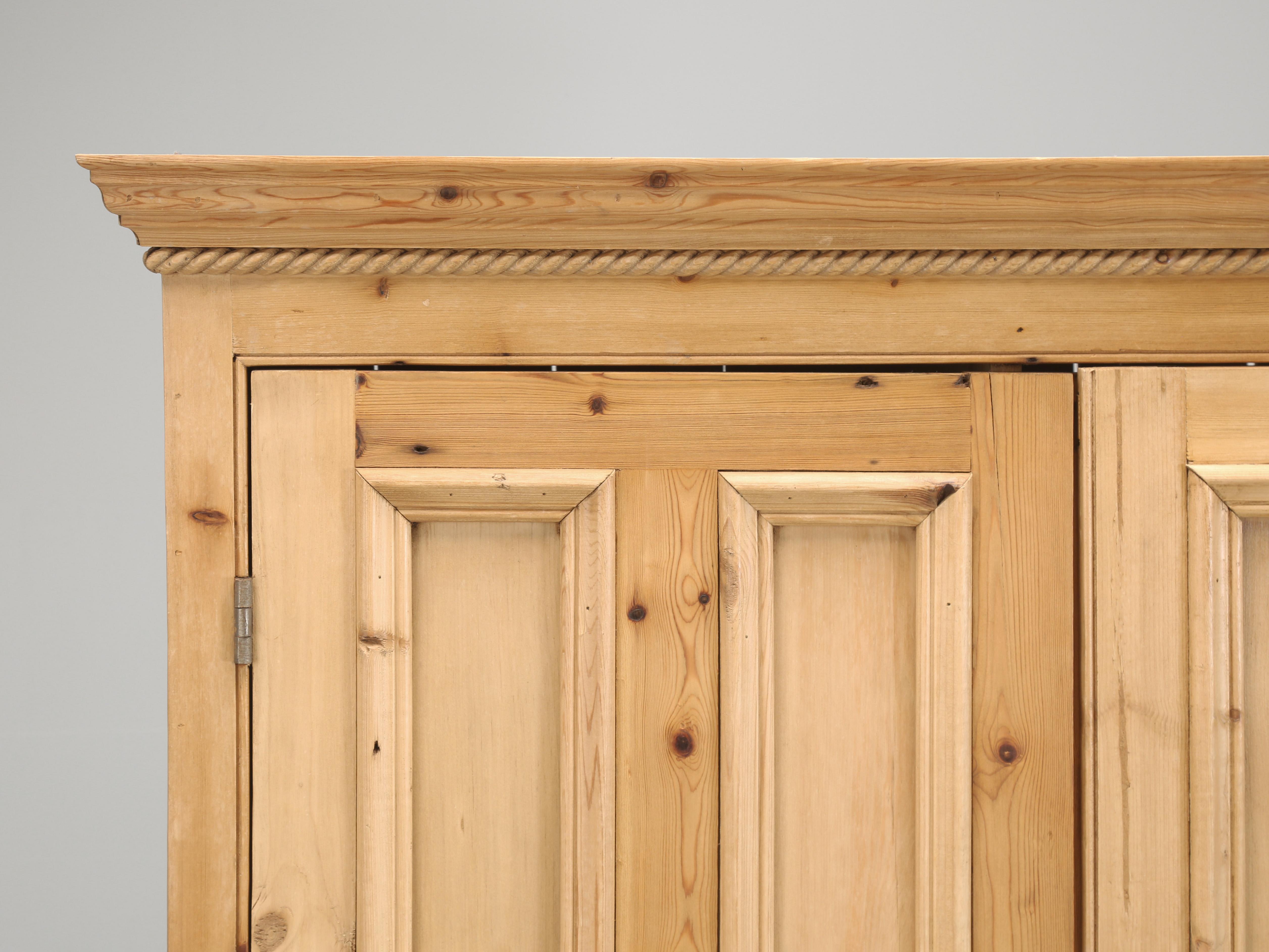 English Reclaimed Pine Home Office Cabinet or Cupboard by The Main Pine Company In Good Condition For Sale In Chicago, IL
