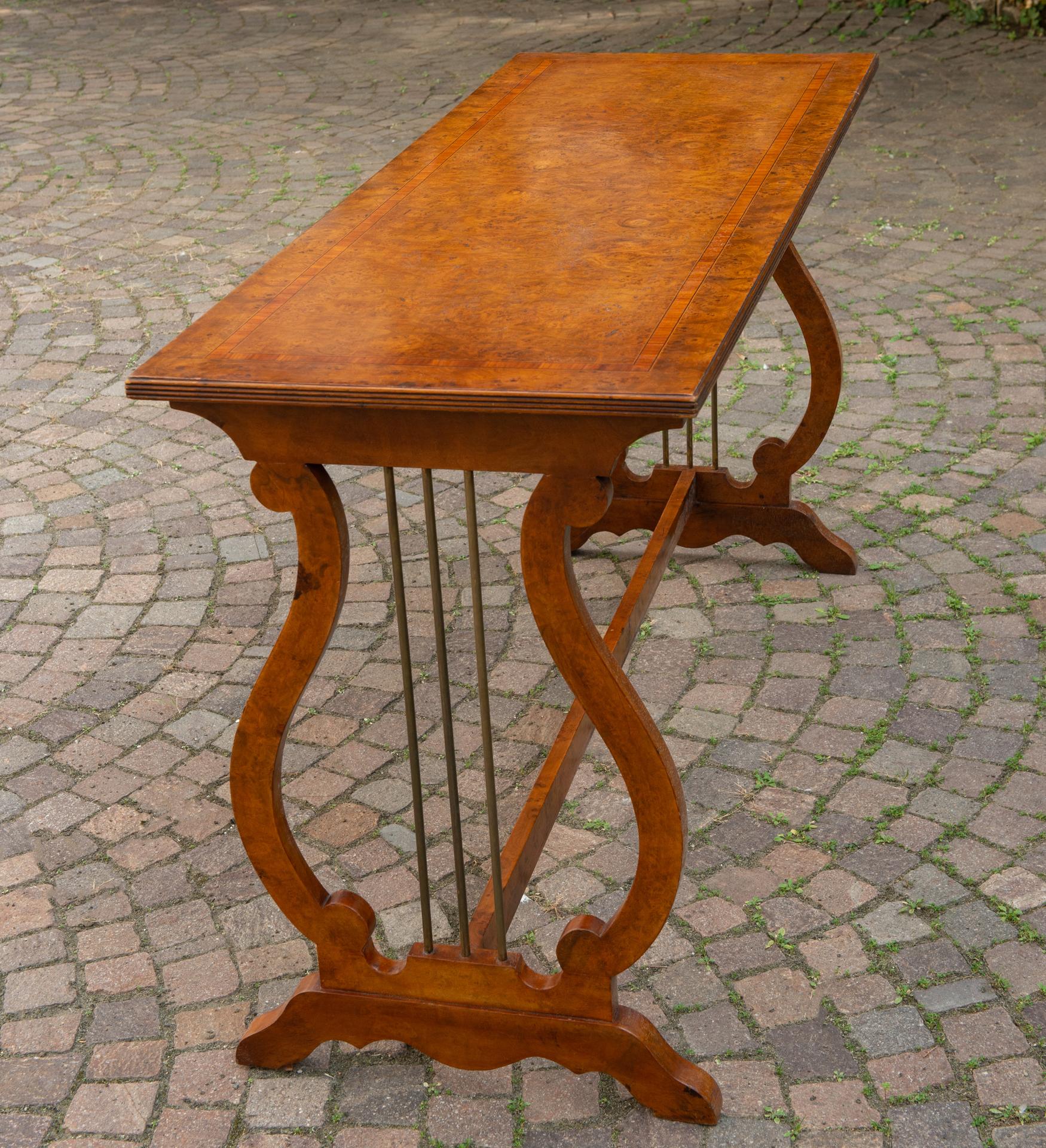English Rectangular Center Briar Table In Excellent Condition For Sale In Alessandria, Piemonte
