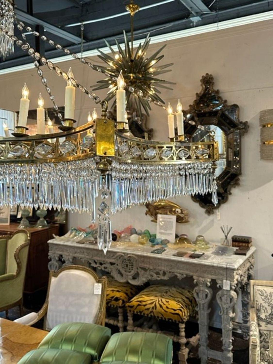 Bronze English Rectangular Chandelier