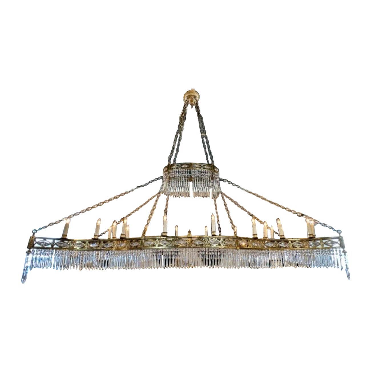 English Rectangular Chandelier