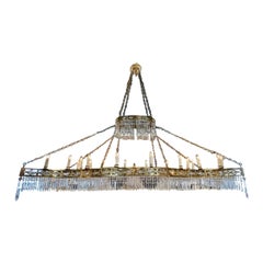 English Rectangular Chandelier