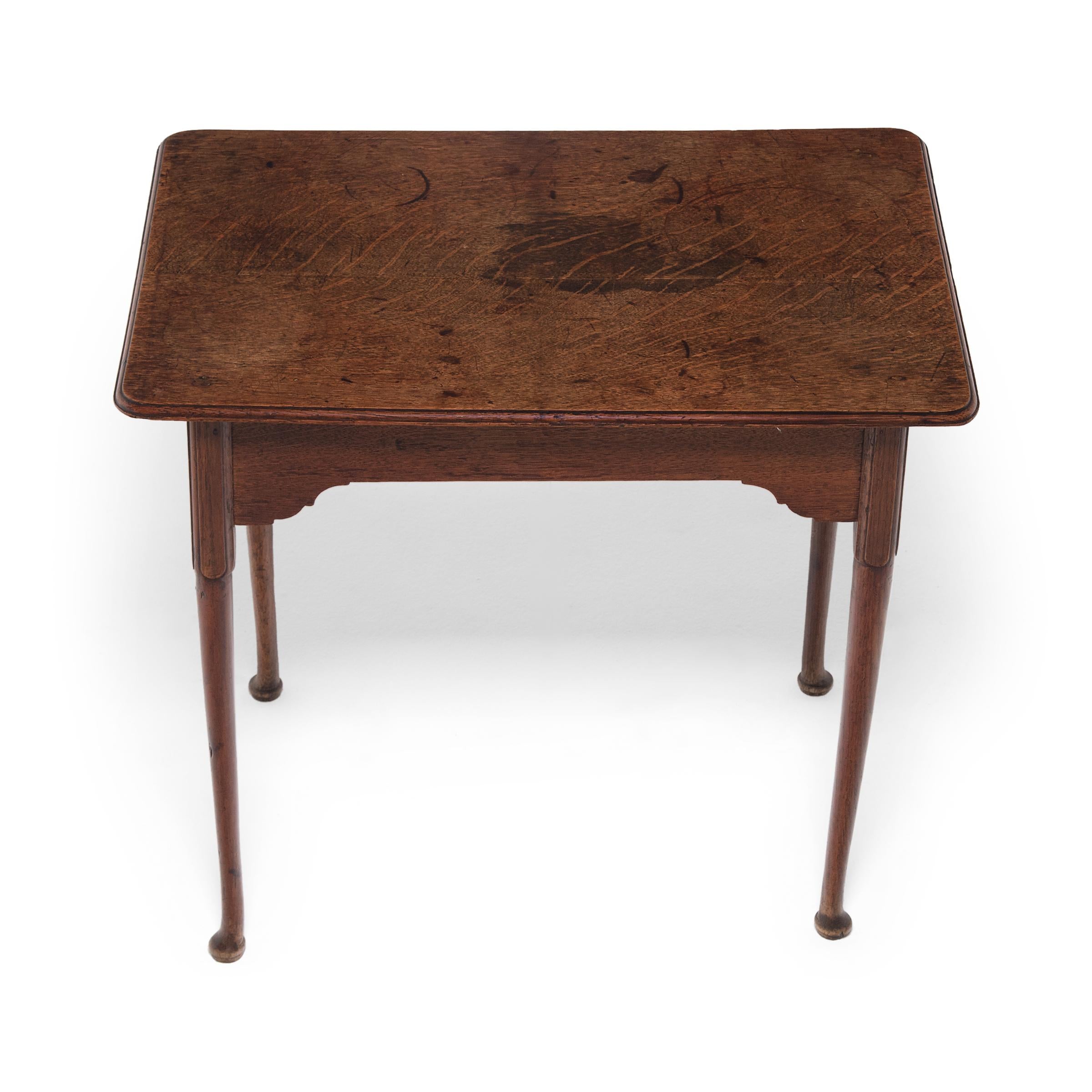 English Rectangular Side Table, c. 1850 In Good Condition For Sale In Chicago, IL