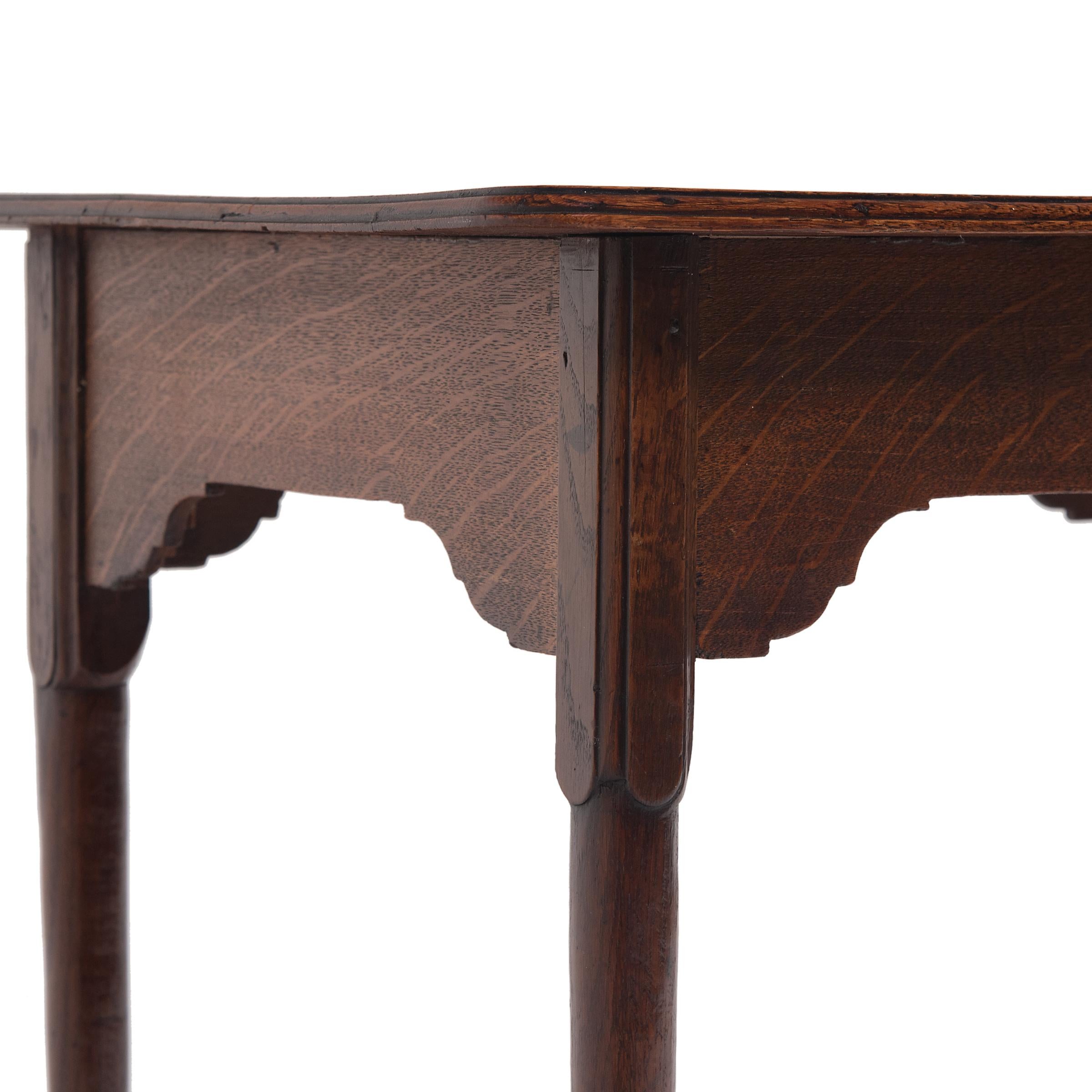 19th Century English Rectangular Side Table, c. 1850 For Sale