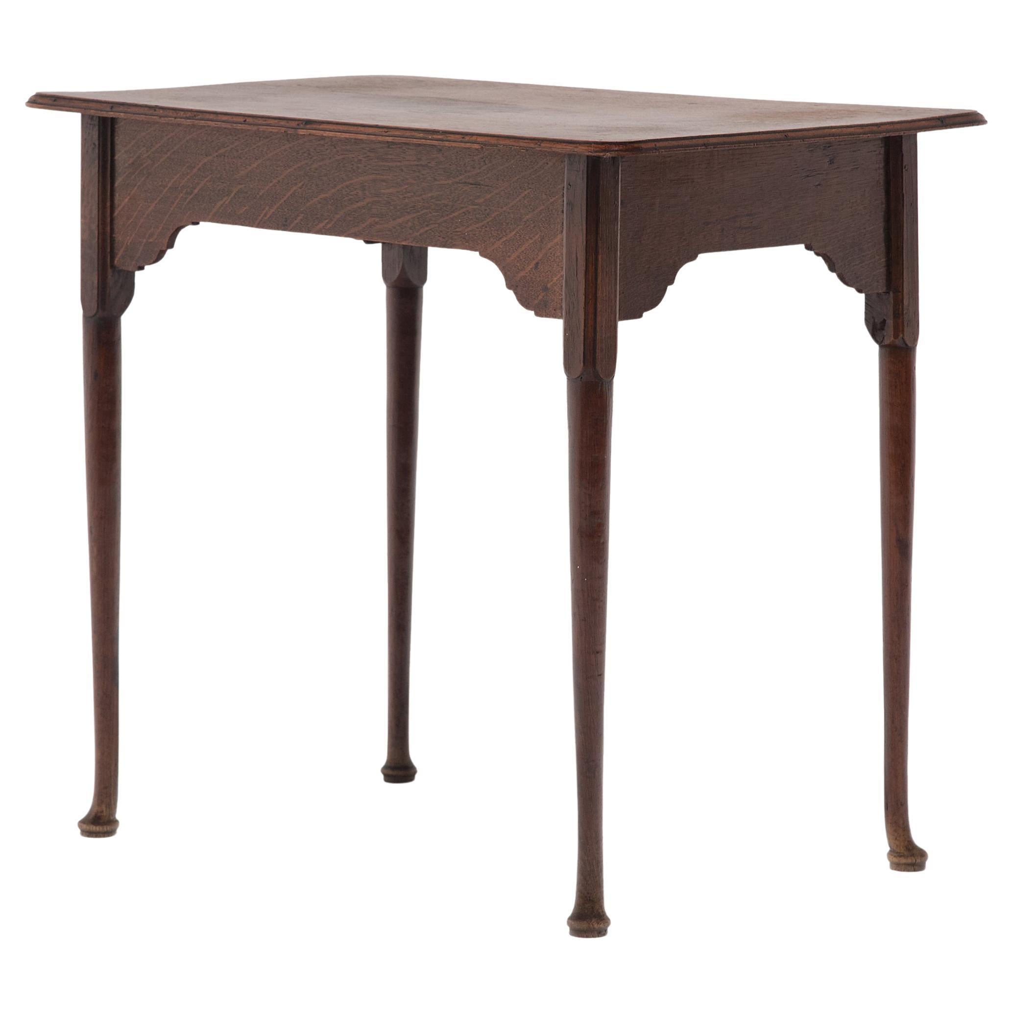 English Rectangular Side Table, c. 1850 For Sale
