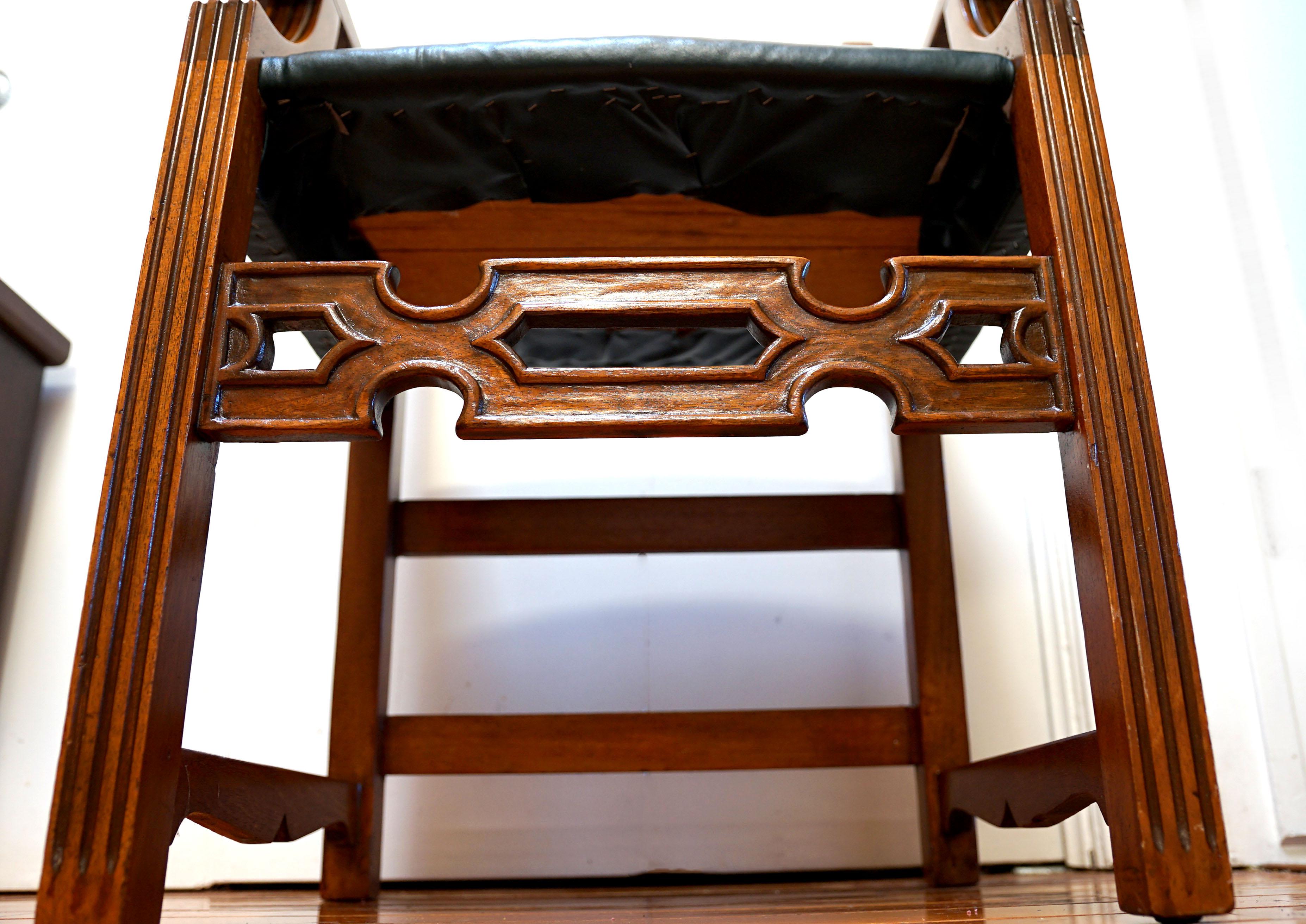 Englischer Regency-Sessel aus Eiche aus dem 19. Jahrhundert im Angebot 5
