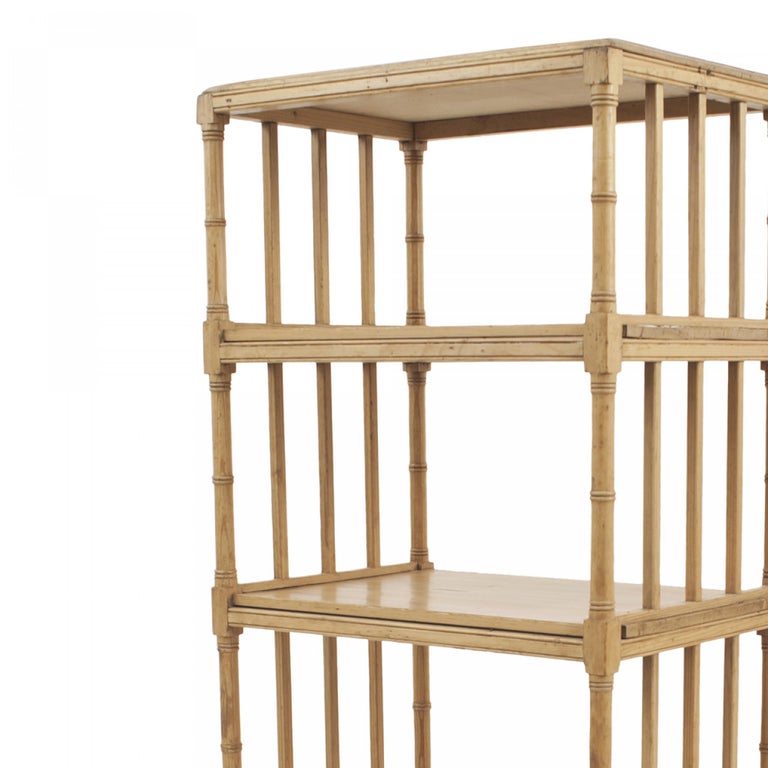 English Regency '19th Century' Faux Bamboo Étagère For Sale at 1stDibs