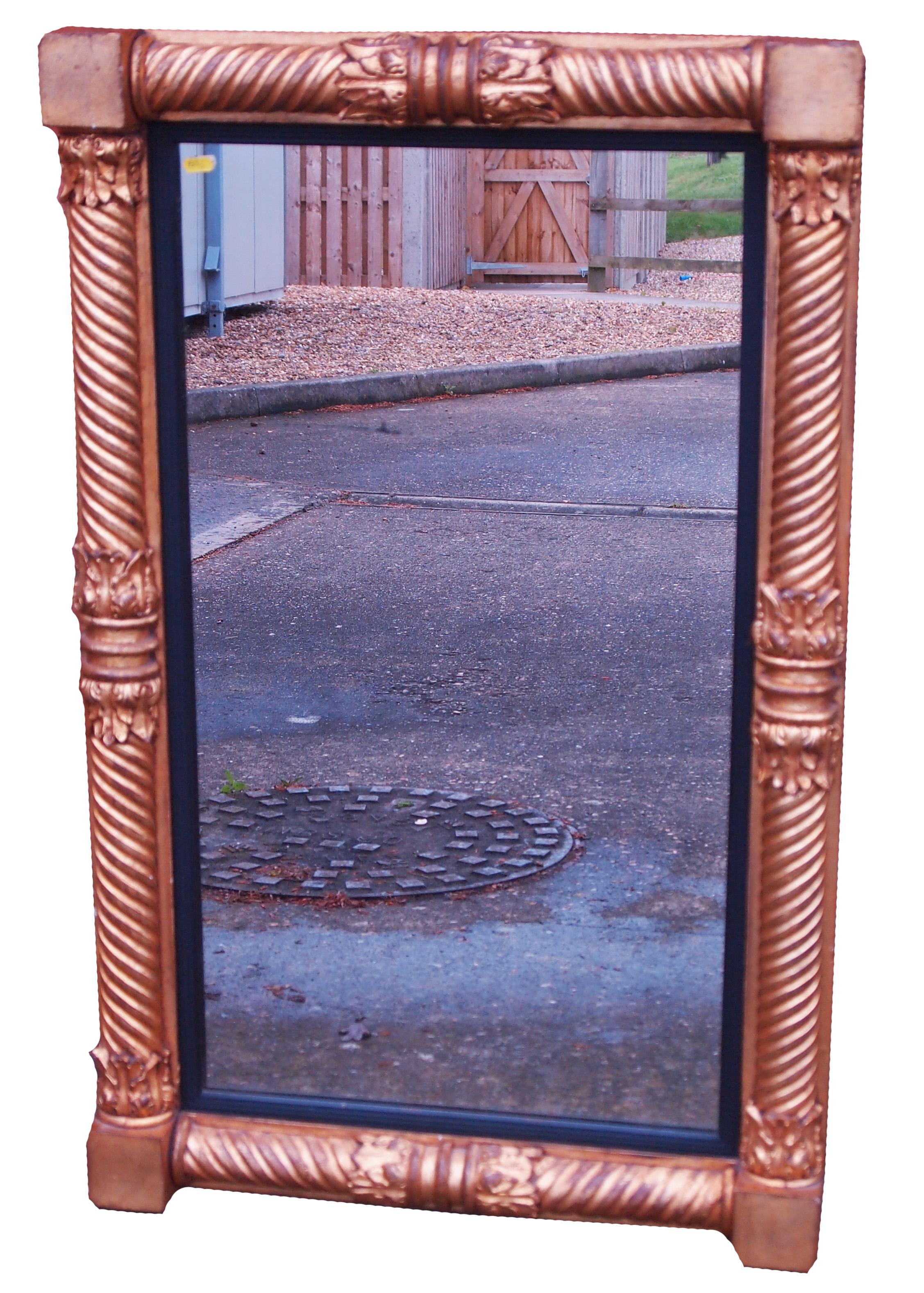 English Regency 19th Century Gilt Pier Mirror In Good Condition For Sale In Bedfordshire, GB