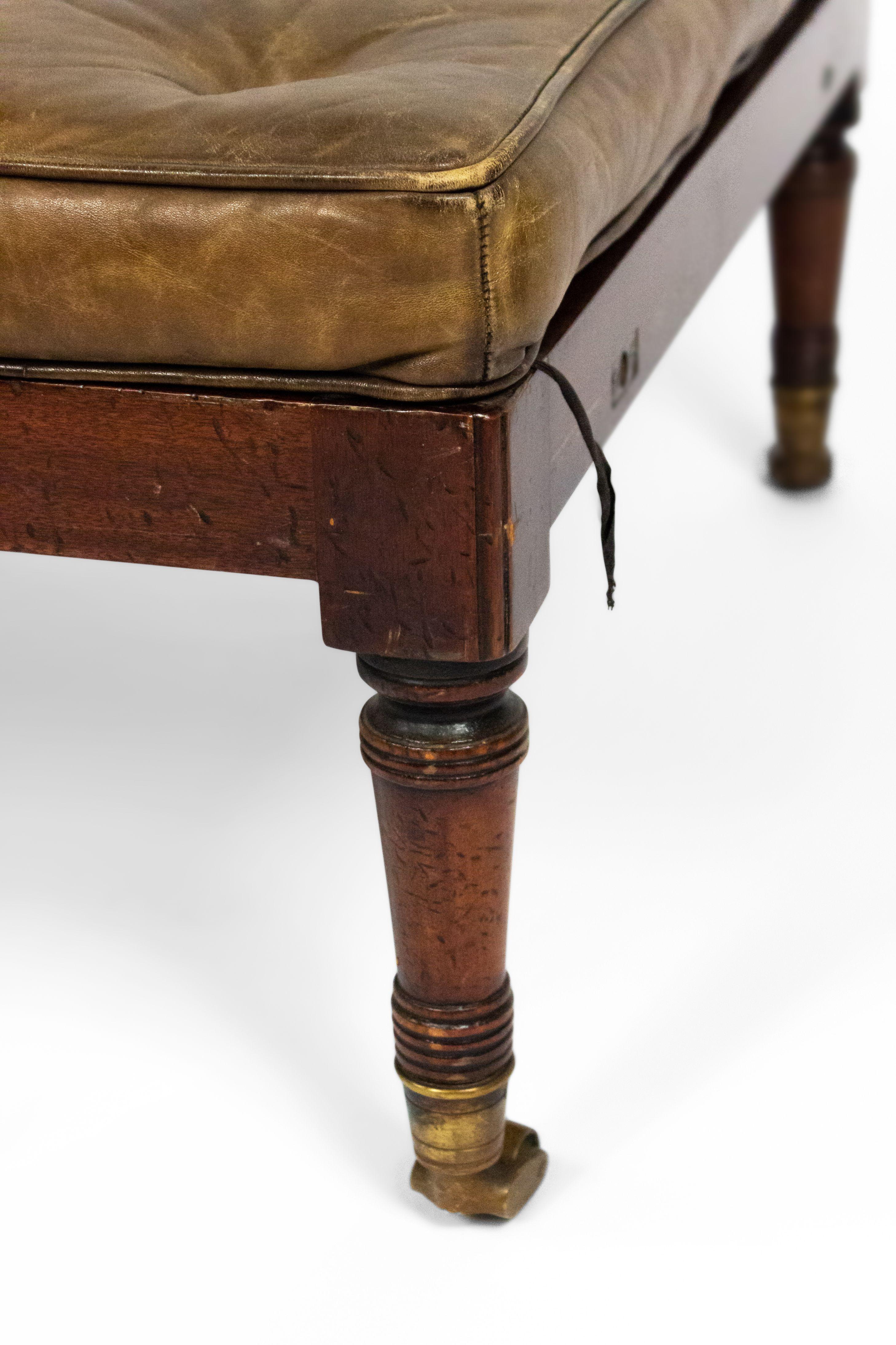 English Regency Style Canopy Library Arm Chair For Sale 3