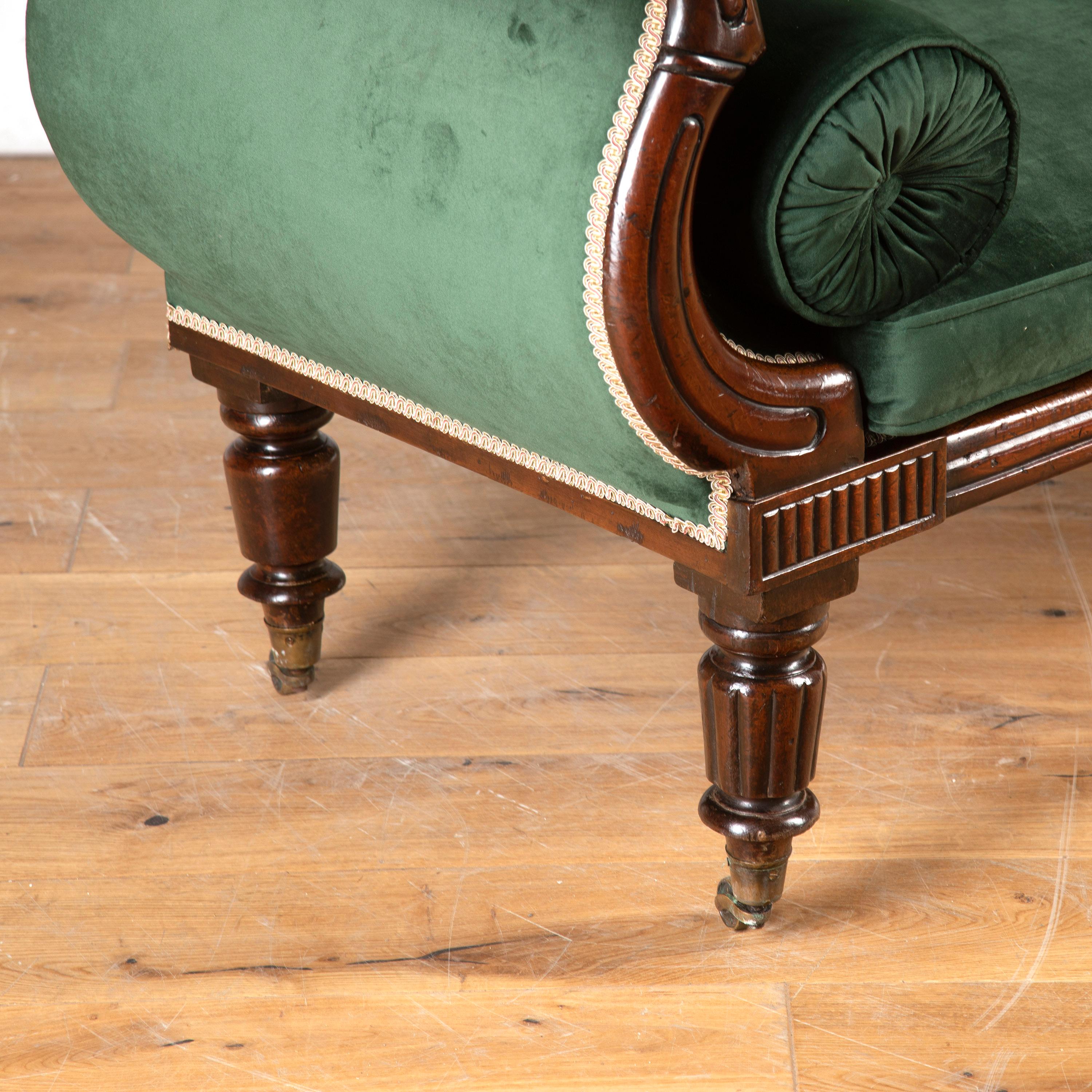 English Regency 19th Century Mahogany Sofa 1