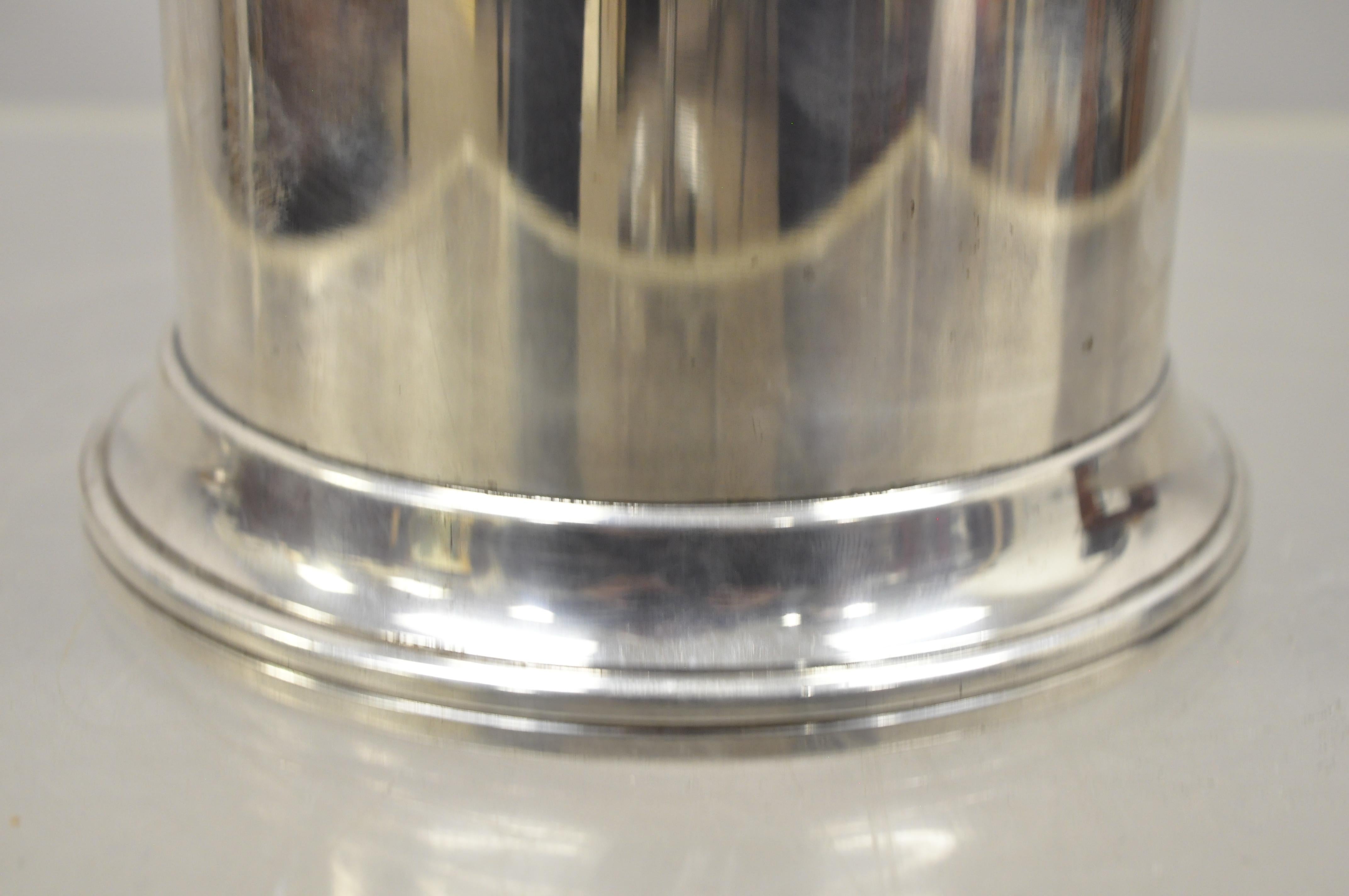 English Regency Adams Silver Plate Wine Bucket Holder Coaster Chiller with Urns 1