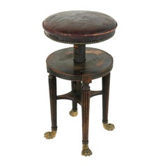 English Regency Adjustable Piano Stool