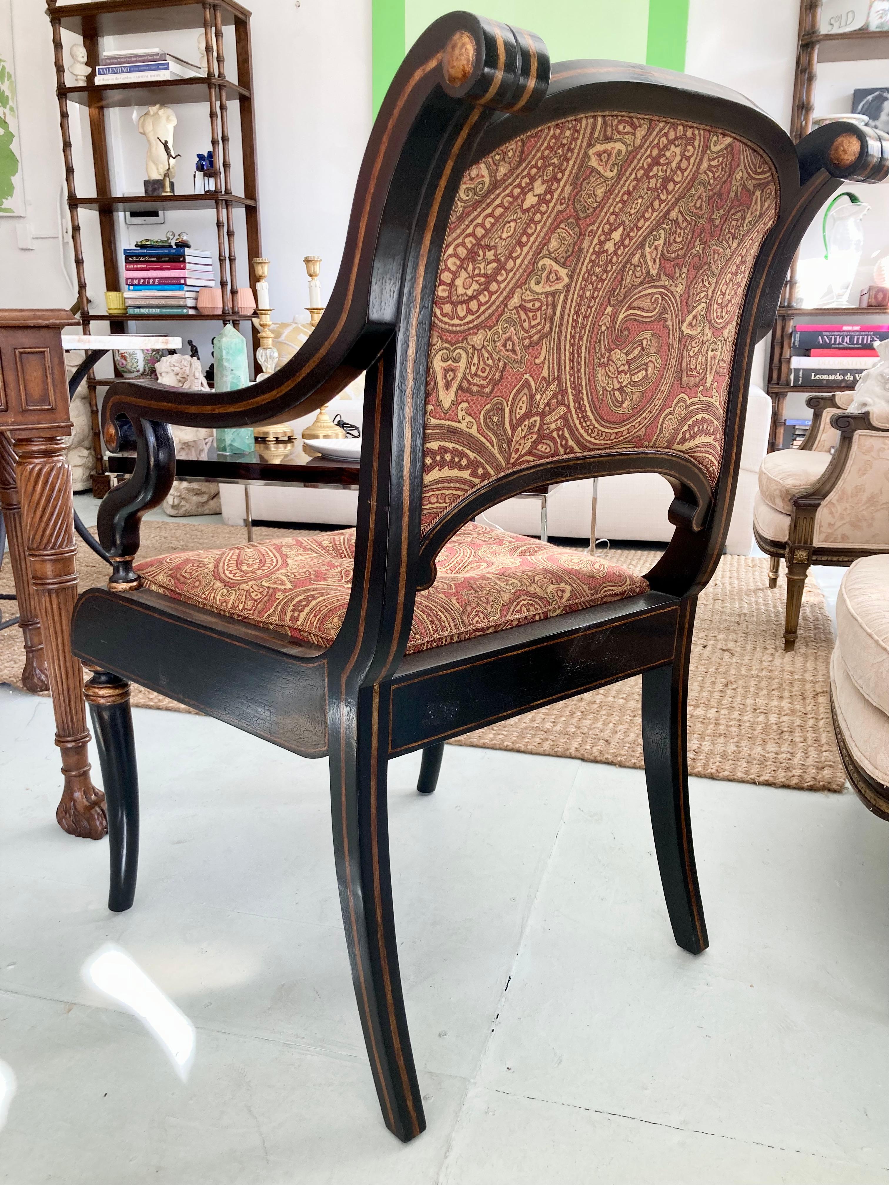 English Regency Arm Chair For Sale 1