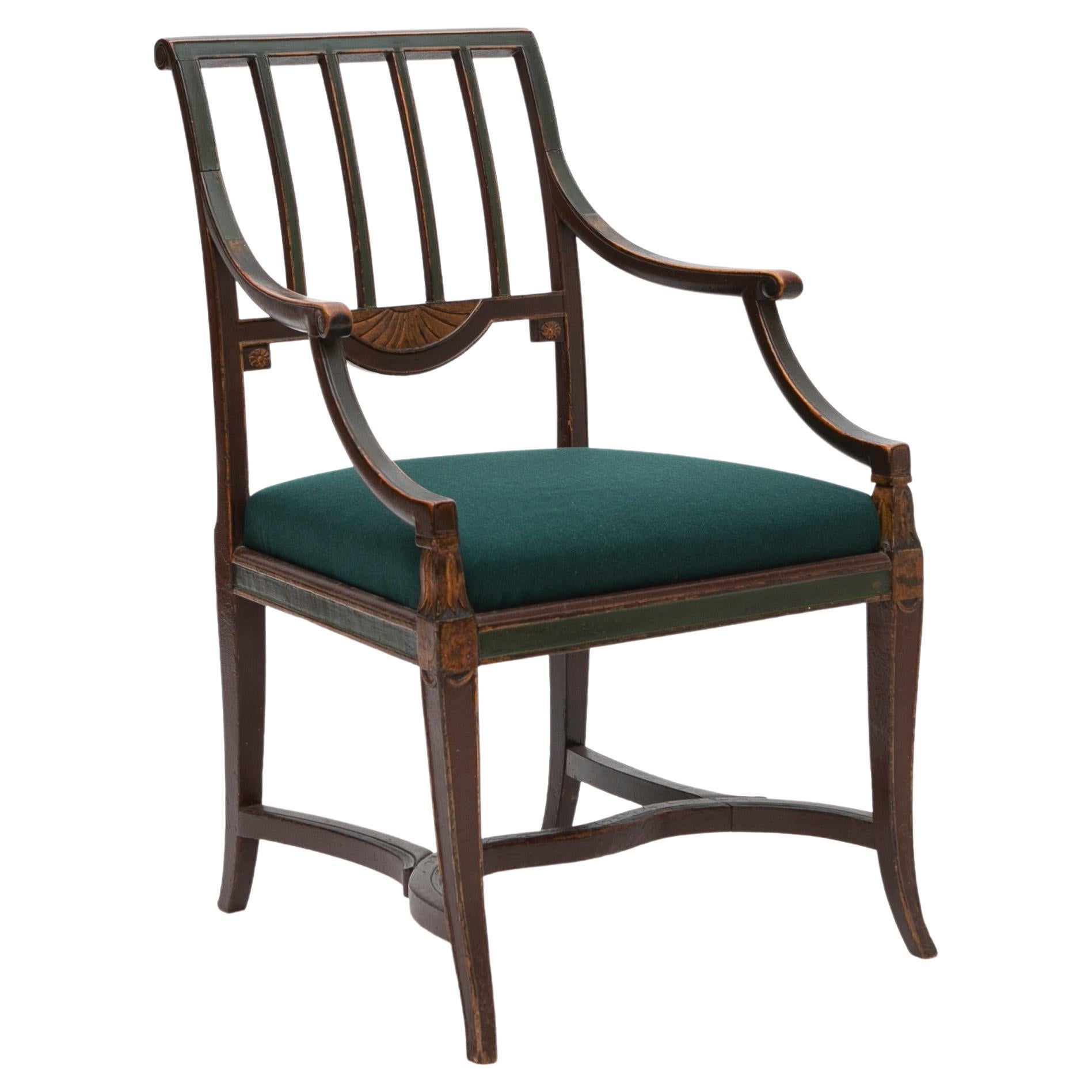 English Regency Arm Chair For Sale