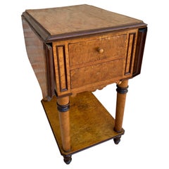 Antique English Regency Baby Pembroke Cedar Table, 1890s