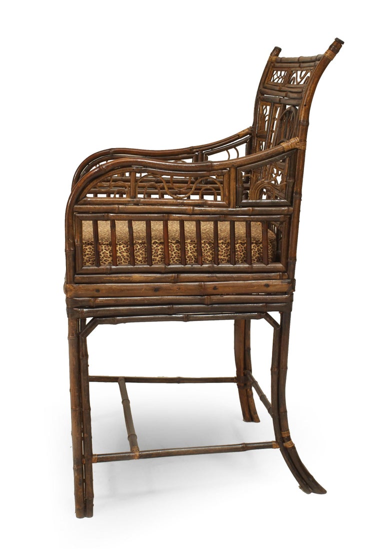 English Regency Bamboo Arm Chair In Good Condition In New York, NY