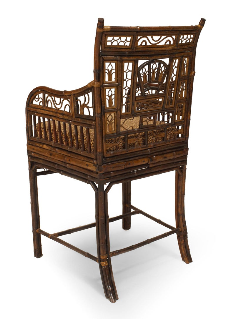 19th Century English Regency Bamboo Arm Chair