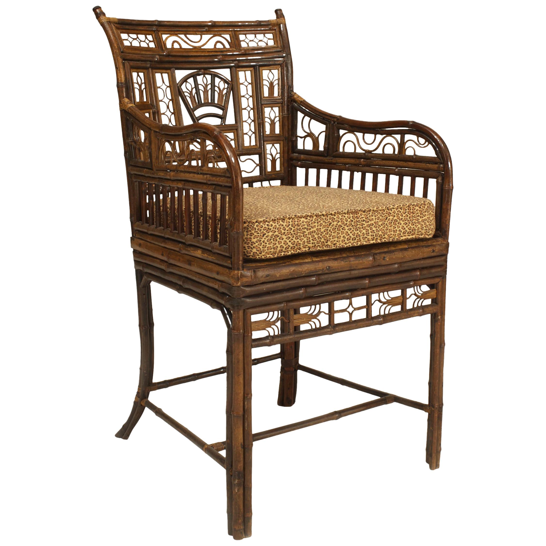 English Regency Bamboo Arm Chair