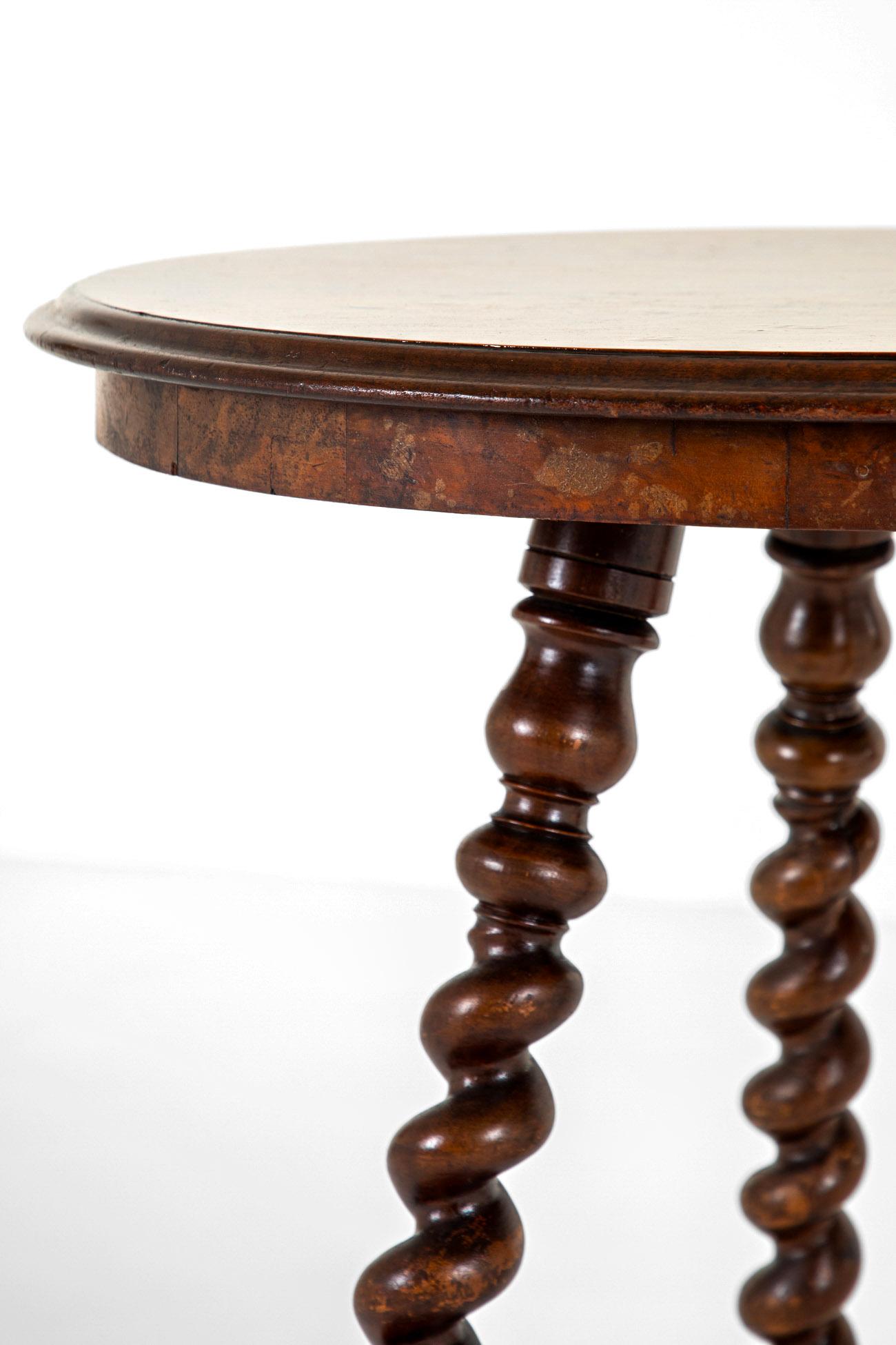 English Regency Barley Twist Occasional Table In Good Condition For Sale In Faversham, GB