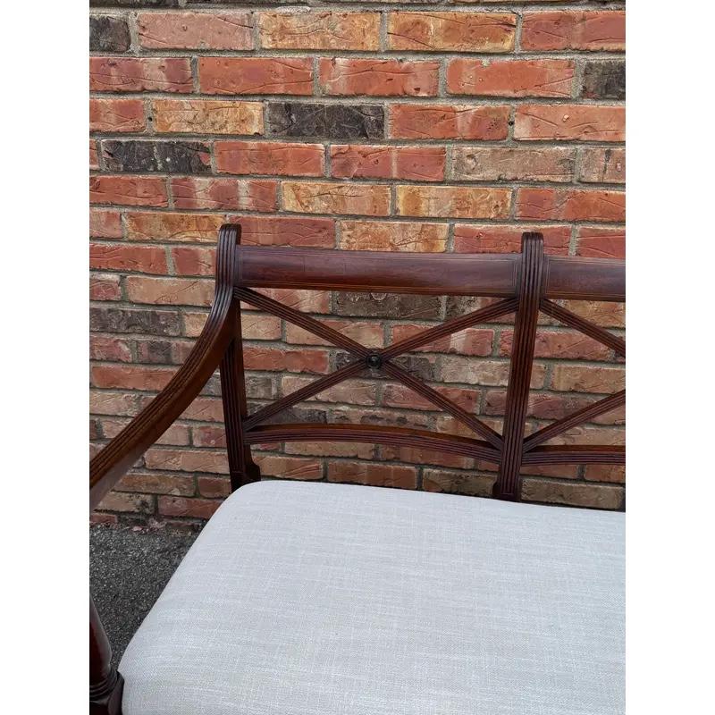English Regency Bench for Two For Sale 1