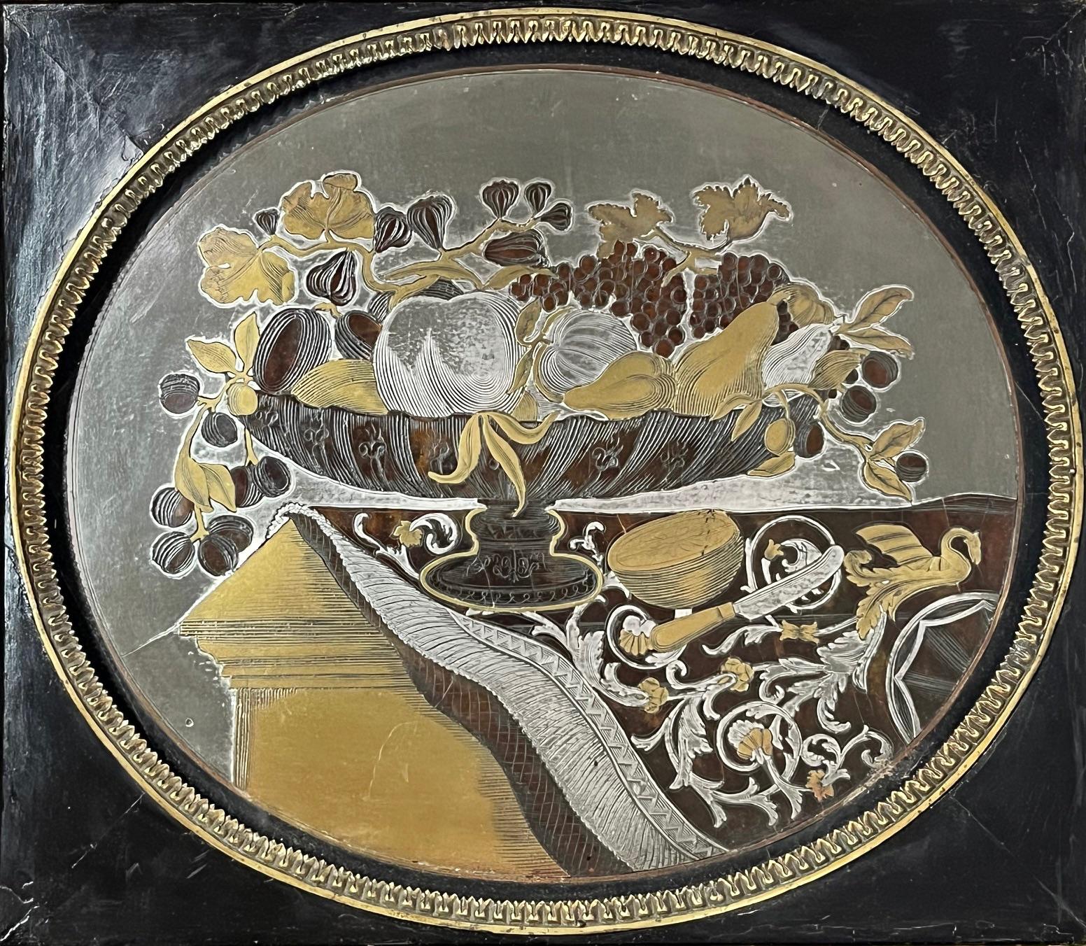 Englische Regency-Stilllebenbilder mit Boulle-Einlegearbeiten, Paar, um 1815 im Zustand „Gut“ im Angebot in Kinderhook, NY