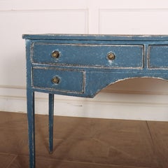English Regency Bow Front Desk