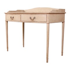 English Regency Bow-front Desk / Writing Table