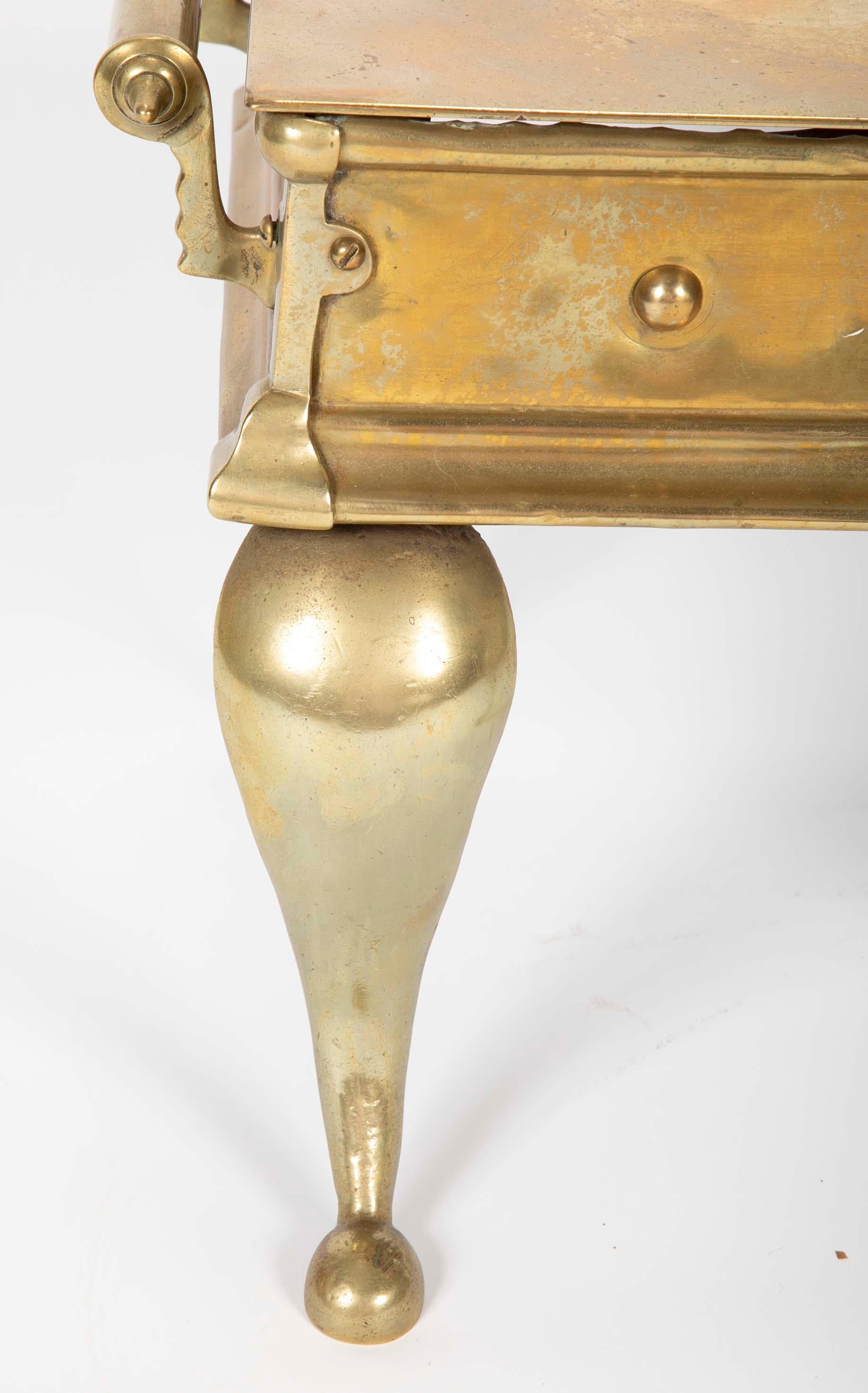 XIXe siècle Tabouret ou table d'appoint en laiton de style Régence anglaise du 19e siècle en vente