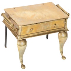 Tabouret ou table d'appoint en laiton de style Régence anglaise du 19e siècle