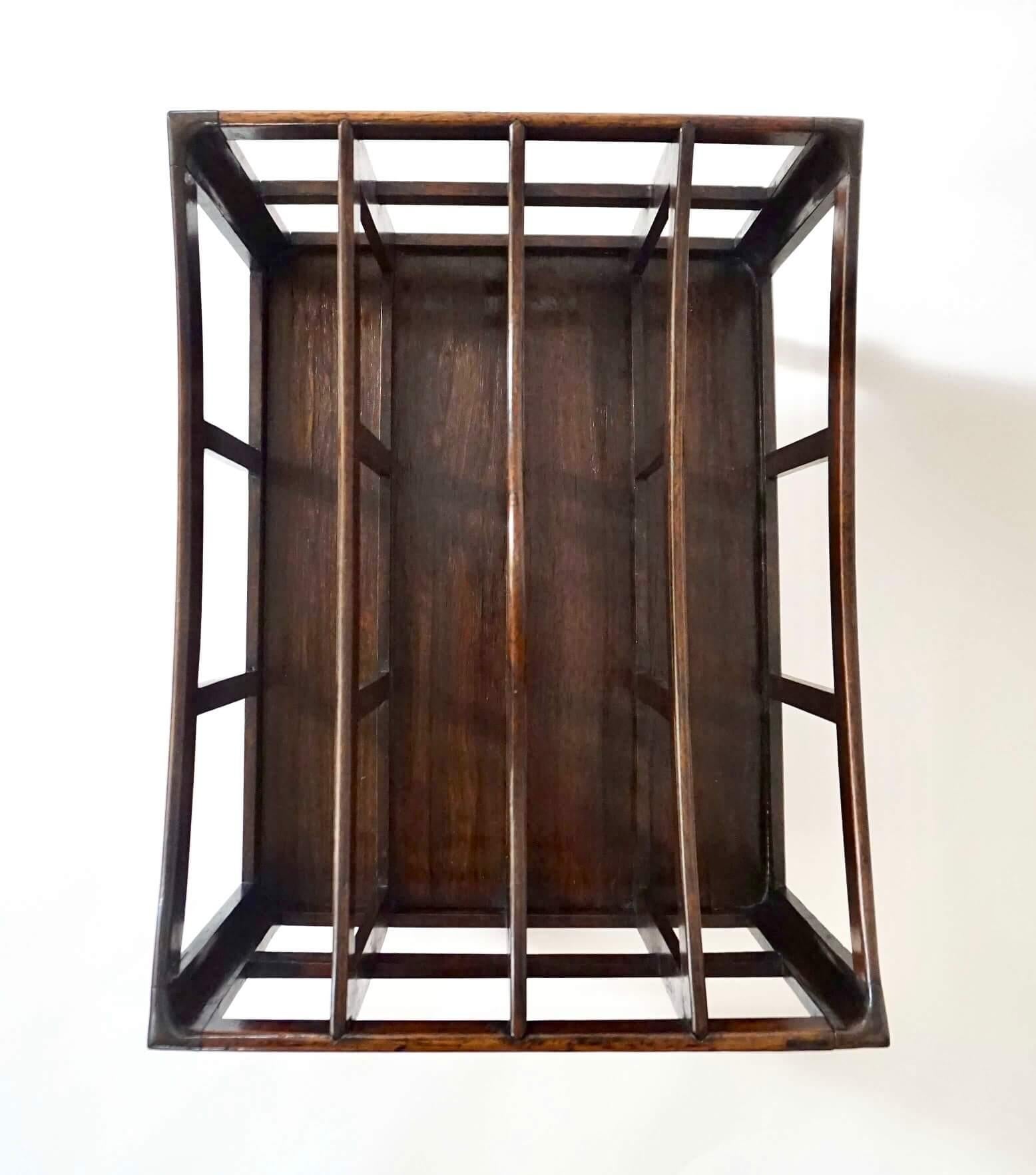 English Regency Brass Inlaid Rosewood Canterbury Attributed to George Oakley 5