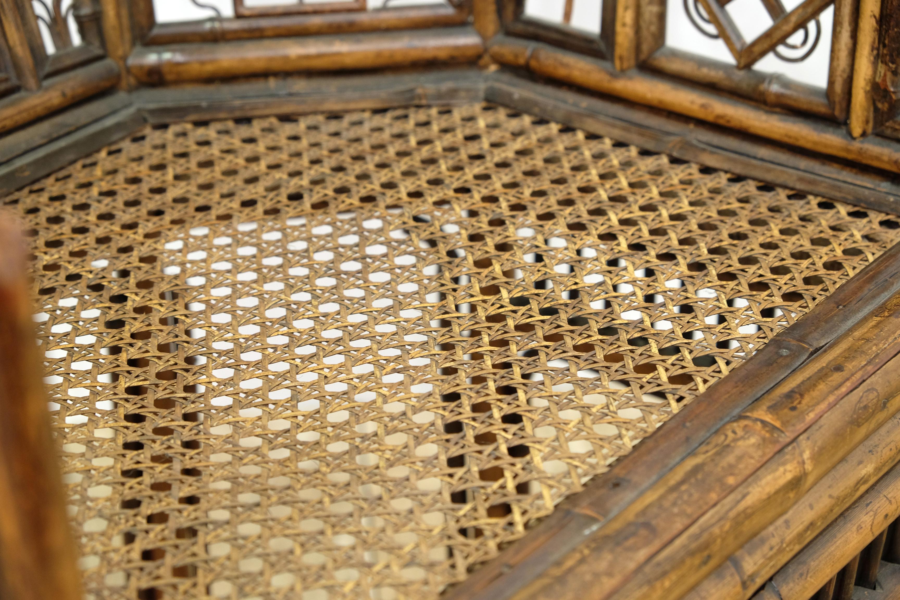 English Regency 'Brighton Pavilion' Chair, Bamboo, 1820, King George IV 1