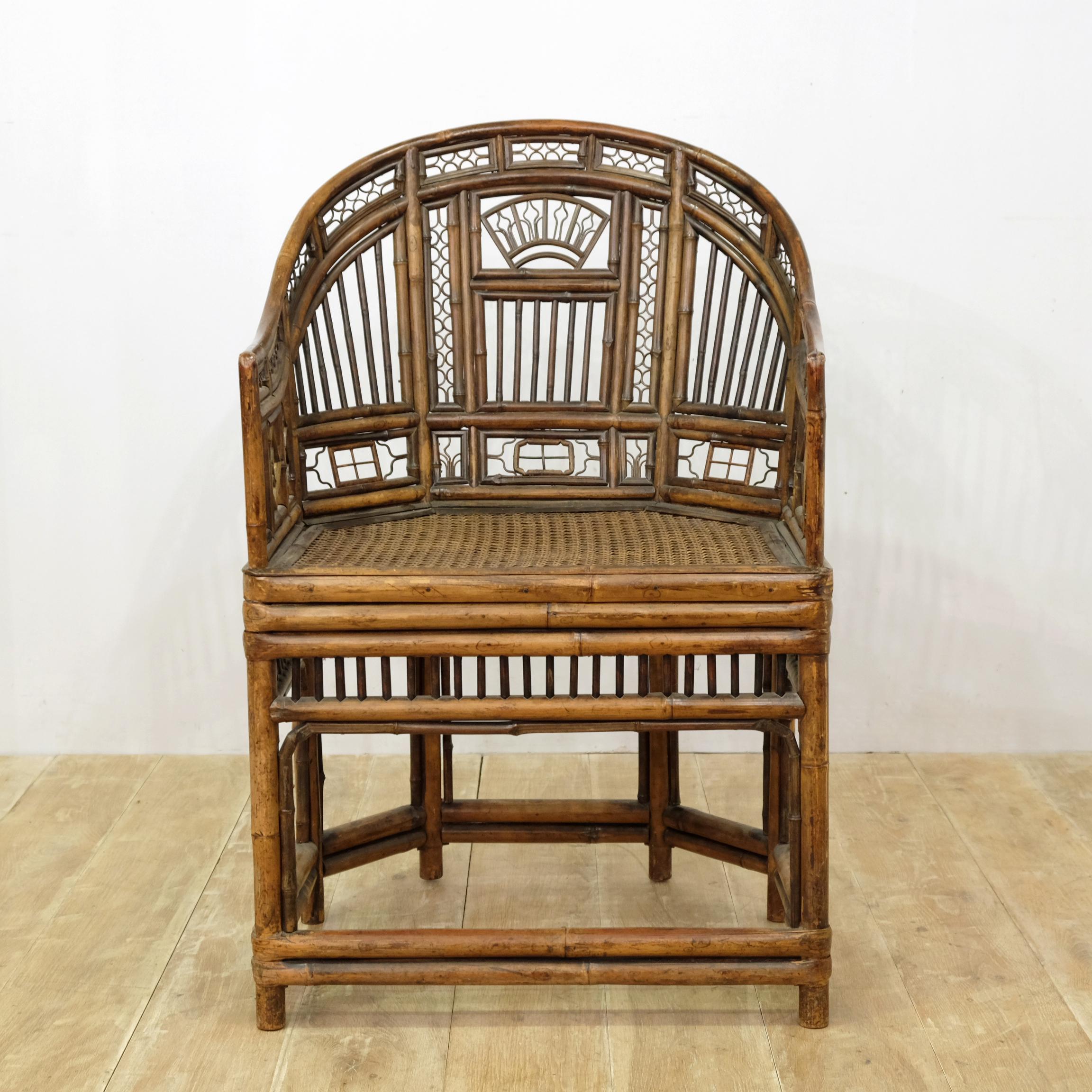 A rare opportunity to own a piece of British history.
A Regency period bamboo ‘Brighton Pavilion’ chair. Early 19th century.

An exquisite chair with stunning detail. After comparing every last tiny and individual detail, we believe this actual