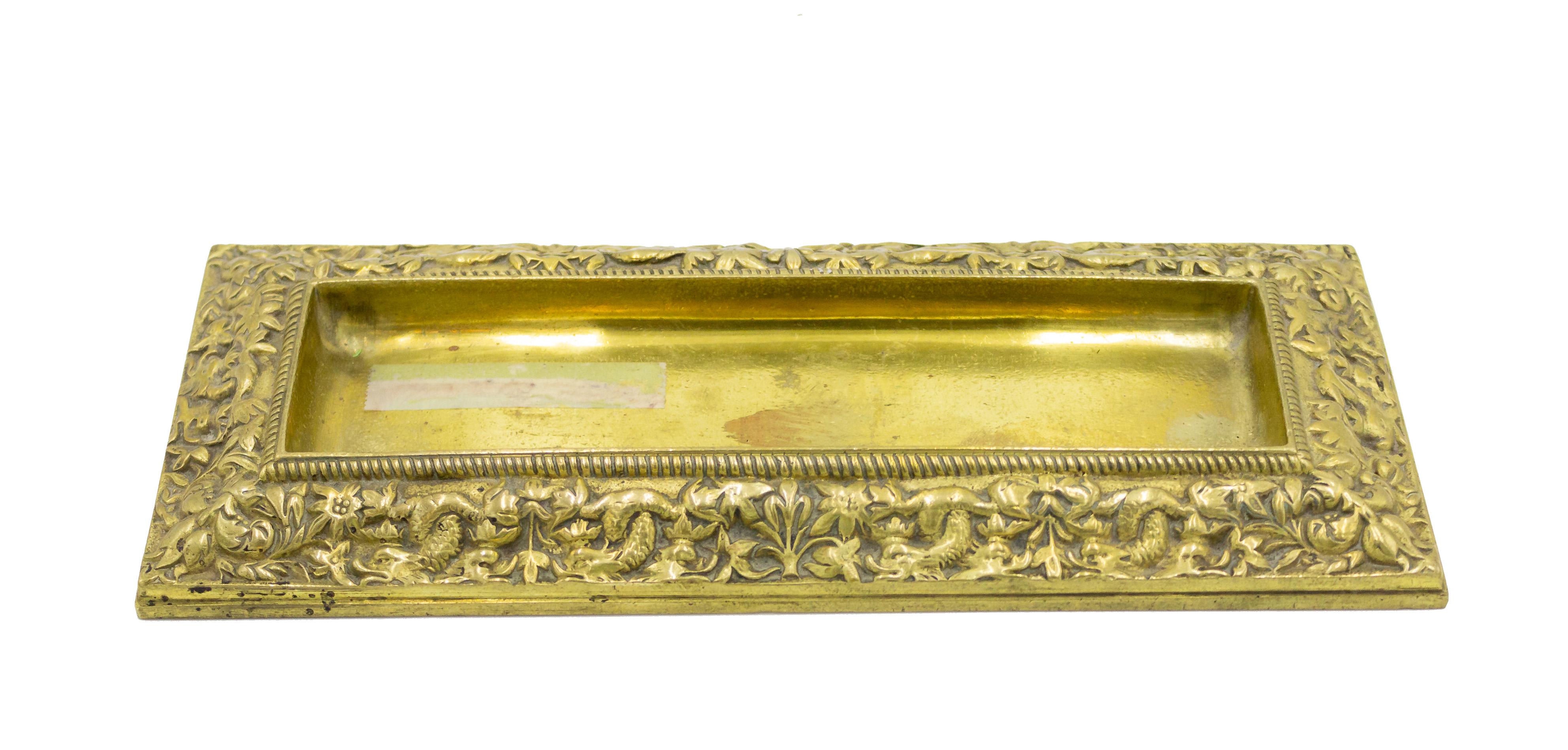 Plumier en bronze de style Régence anglaise Bon état - En vente à Queens, NY