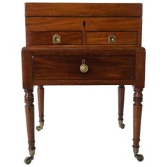 English Regency Campaign Chest on Stand, circa 1820