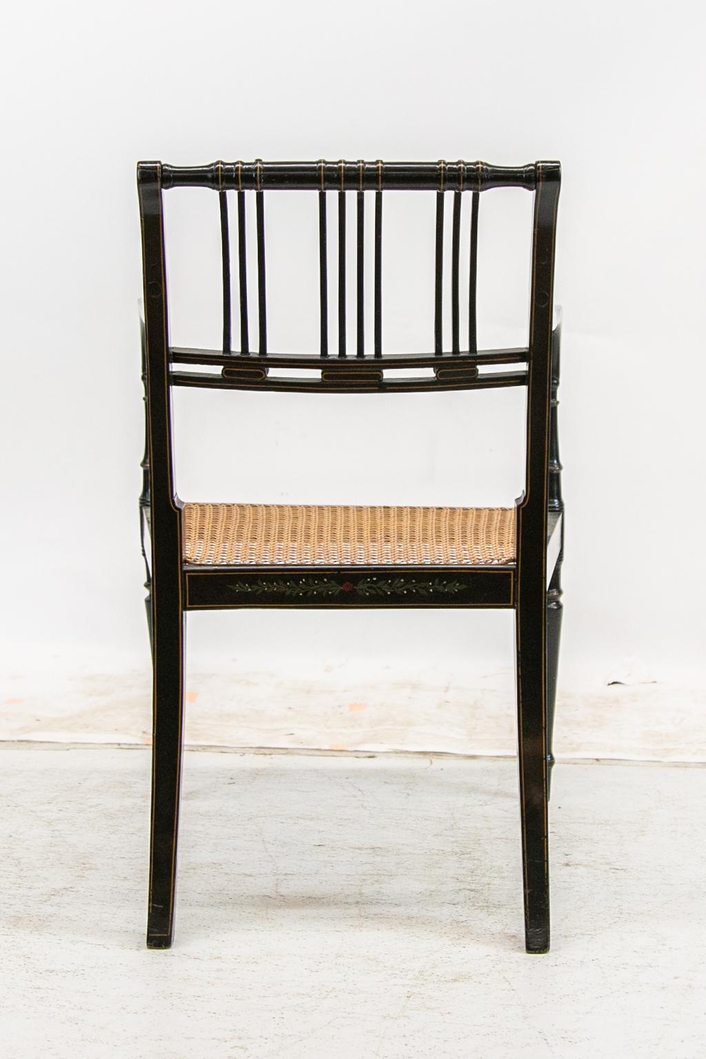 English Regency Cane Seat Arm Chair 3